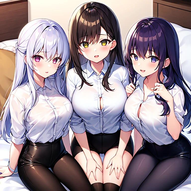 glaring、(Big Breasts)、curvy、(((((1 girl)))))、High-pressure poses、In a dark room、(older sister)、((owncast eyes))