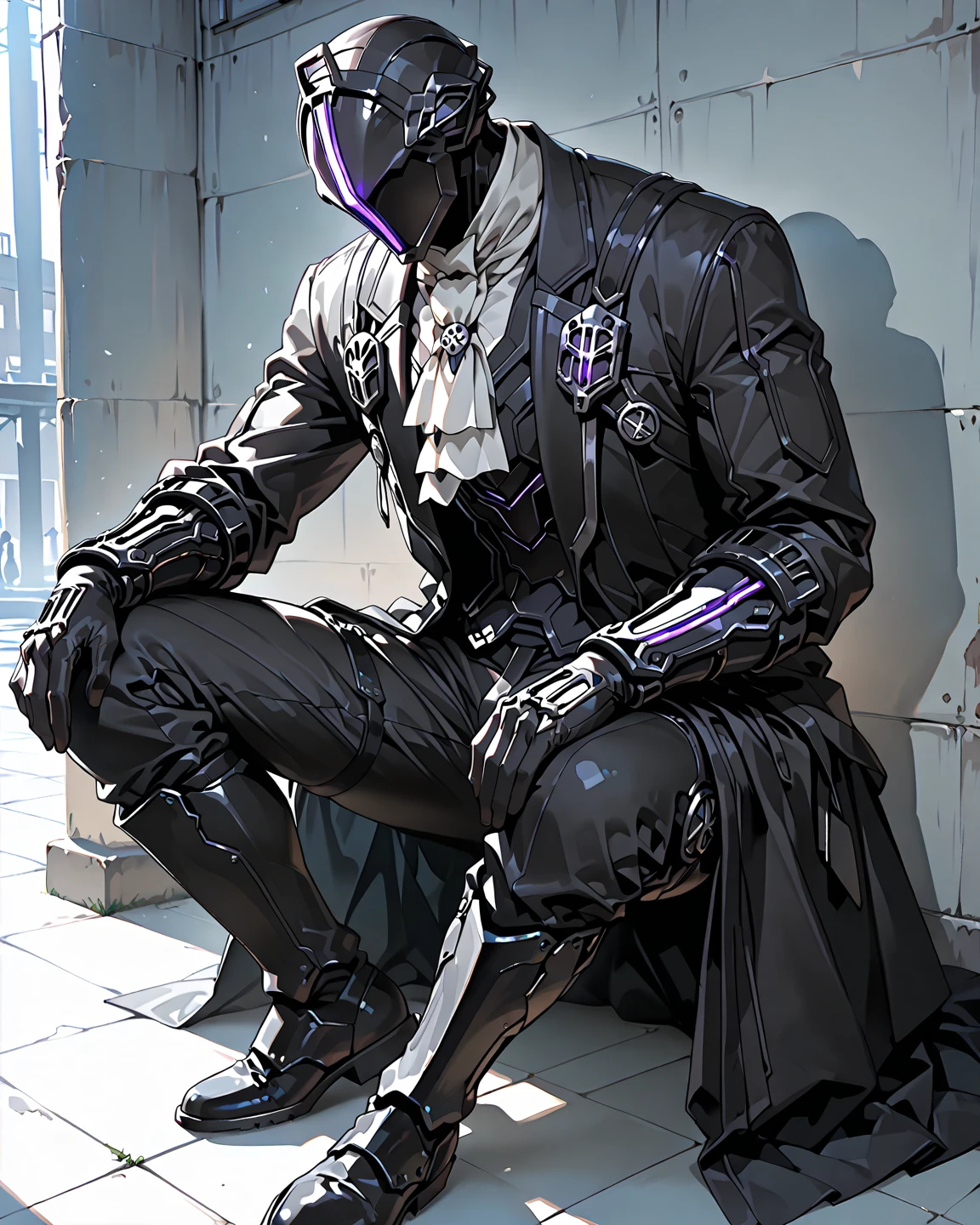 male with bones, looking away from camera, skulls, bones, handsome, black, dark skin, tall, broad shoulders, black hair, purple, purple fire, magic, detailed face, fantasy, hoodie
