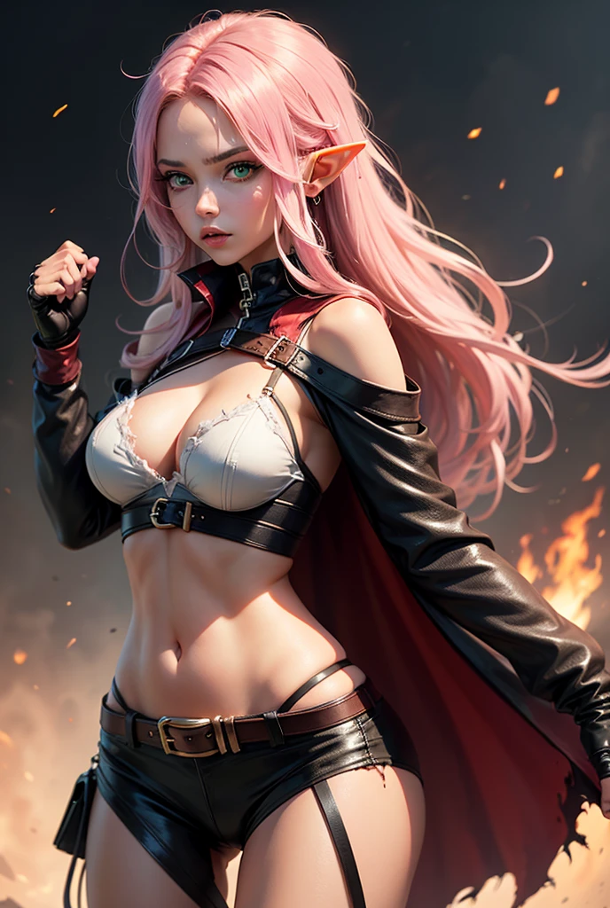 (4K), (Realistic), (high details), girl in red and white outfit holding a snowboard, forest hunter lady, elf girl, alluring elf princess knight, elf princess knight, anime in fantasy style, barbarian warrior woman, a very beautiful berserker woman, cavewoman, digital anime illustration, female barbarian, erza scarlet as a real person, natalie from epic battle fantasy, north female warrior, anime goddess.
slim, busty, torn clothing. Dirty skin, exhausted expression. sexy and aluring
