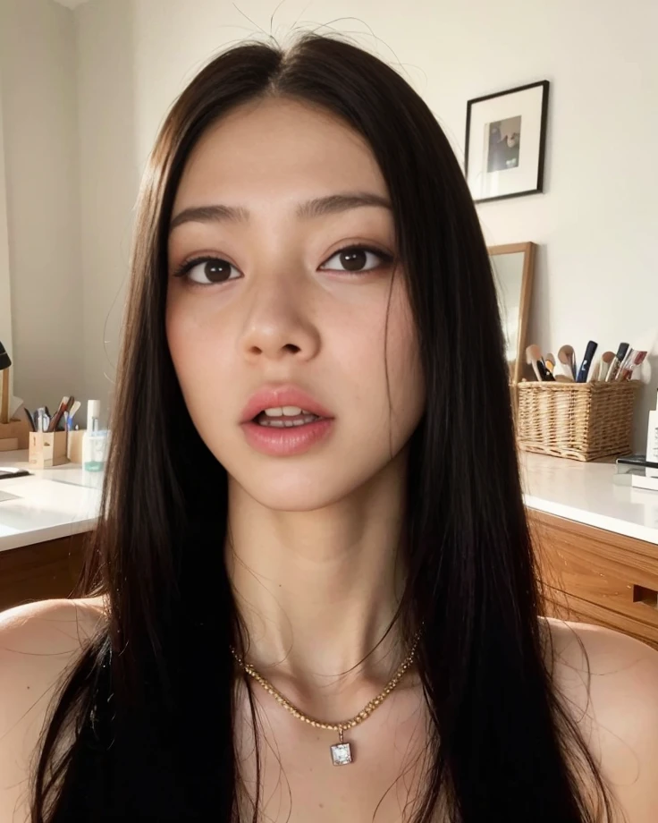 ((Cinematic Light, Top Quality, 8k, Masterpiece: 1.3)), 1 Girl, Pretty Women with Slender Abs: 1.2, (Ted White Hair, Small: 1.3), String , : 1.2, Strapless,  Open Lip, Sofa, Ultra Detailed Face, Detailed Eyes, Double Eyelids, On the Bed, Sleeping on Your Back, Brown Hair, Latin Blood,  Eyes