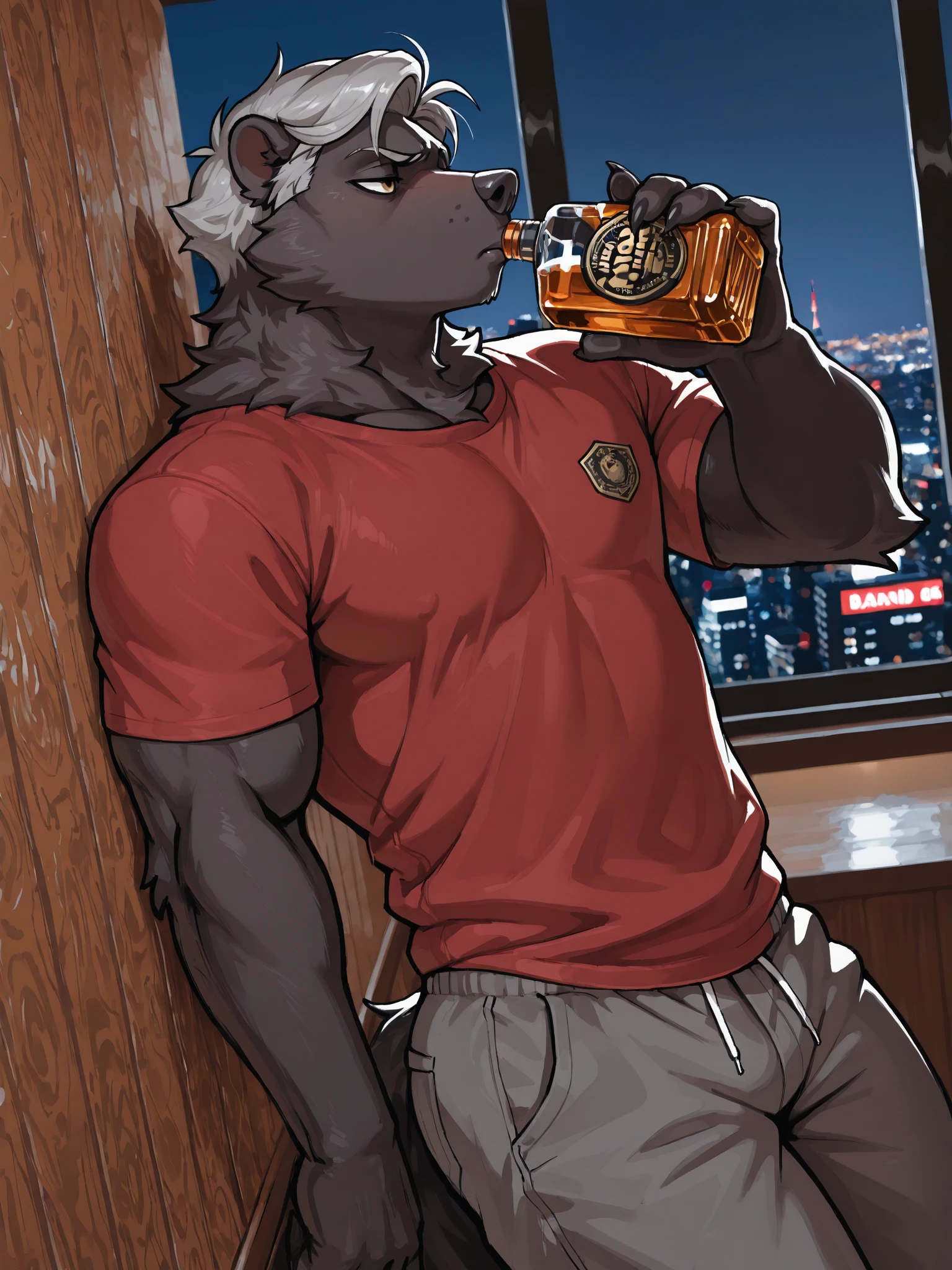 POV,top angle,sleep on stomach,lats,trapezius, lift,kemono, anthro (brown dog), male, (brown dog), muscular, back, red body, white belly ,sweat, ((correct )), stand, public toilet, perfect public toilet background, 1 boy, solo, wearing jockstrap, pain expression, canine tooth, hd, dark shadows, wide dynamic range, hdr, low light:1.2, front view, full body, canid, canine, canis, domesticbrown dog mammal, nordic sled brown dog, fullbody, full res, smile, lifeguard, wearing Tank top, ( sniffing) , open mouth, out,drooling, hold big bulge, , perfect , , look side view, camera view