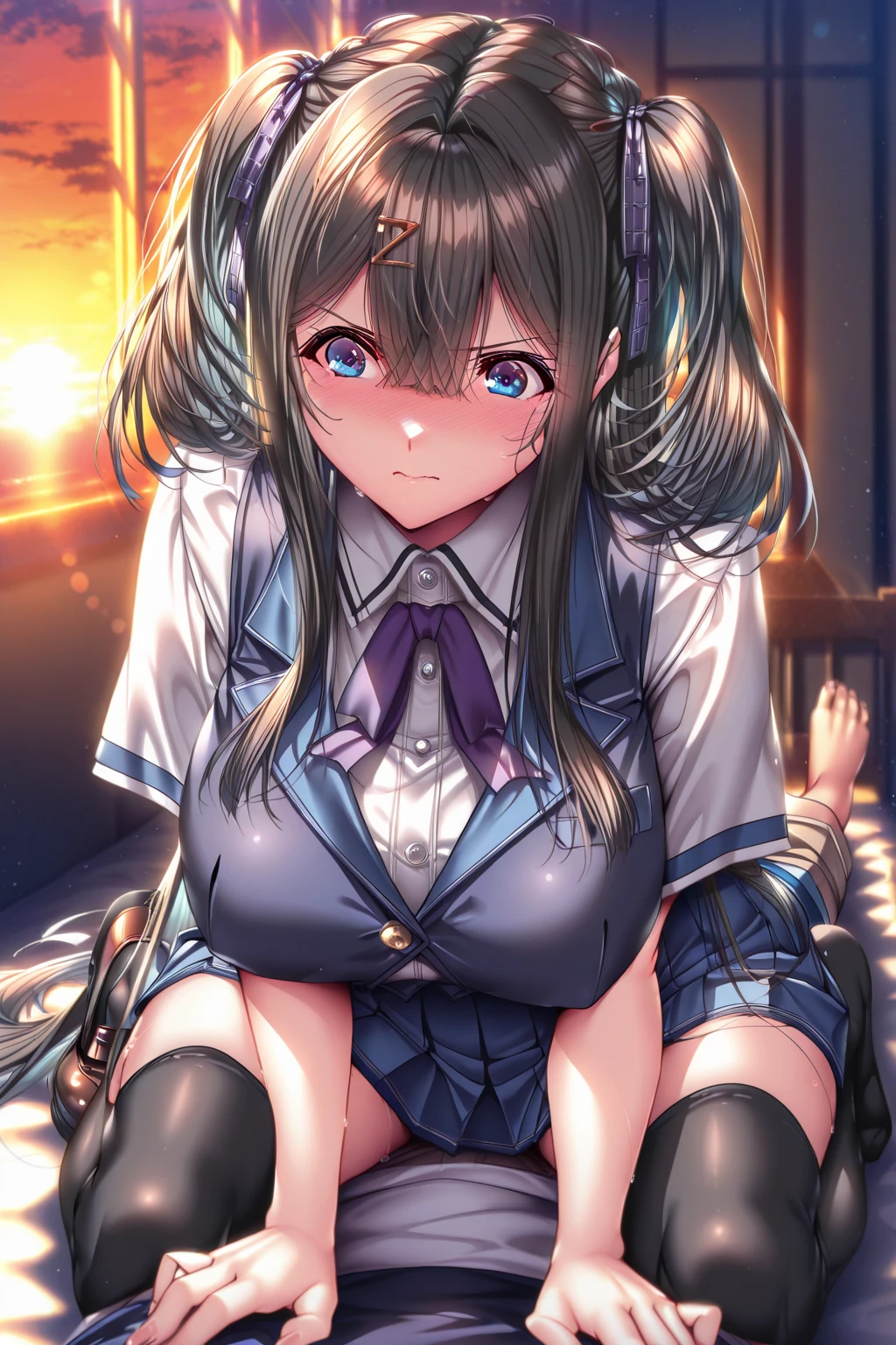 ((Pov male hands grabbing ???????, )), anime,depth of field, cinematic lighting, lens flare, f/1.2,(masterpiece:1.2),(high definition), , (( girl, pov, hetero, ???, ???, ?????, panties, skirt, bed, skirt lift, )), (looking at viewer), (( maizono Sayaka, labyrinth background,    )), (expressionless face, ), 