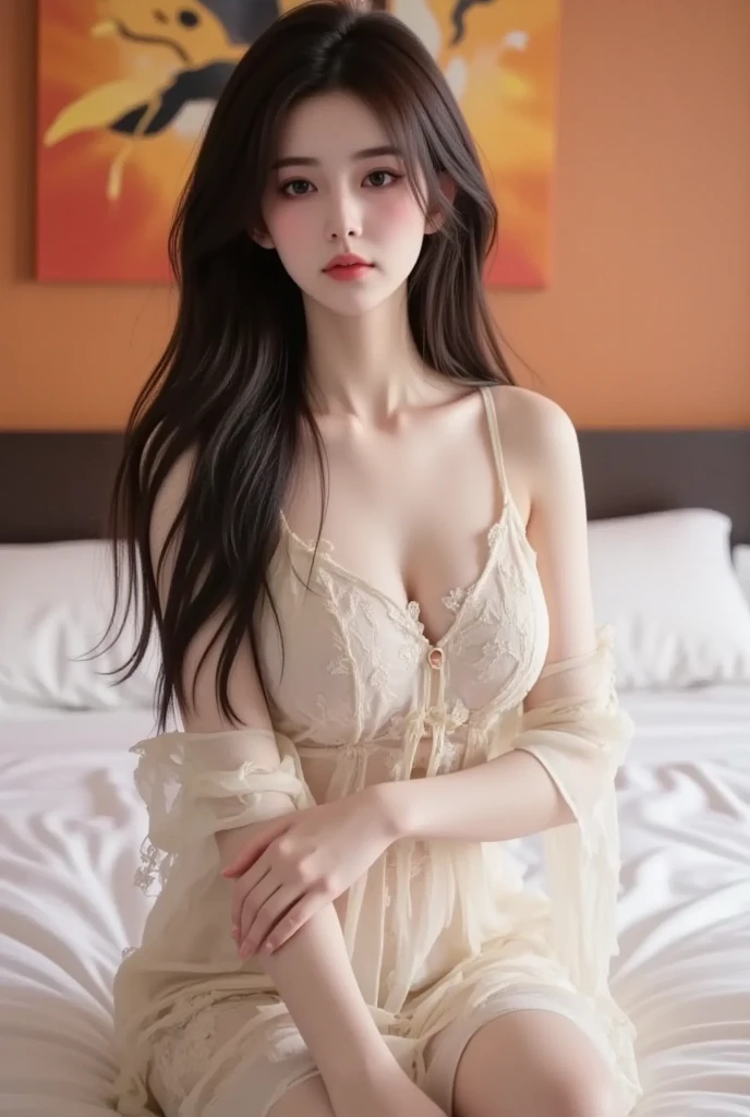 （8ก）、（Highest picture quality:1.5) Young woman, Asia, white, beautiful, big tits, very sexy. (It looks like a star. (Liu Yifei)) Cute clothes, dynamic poses, hold the sword,Mystical background,The most realistic images,has the highest resolution,perfect face