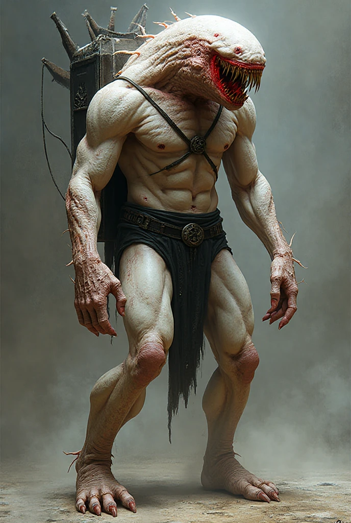 (masterpiece),(best quality:1.0),(ultra high resolution:1.0),monster, werewolf, zombie wolf, zombie , body hairs, chains, yellow eyes, menacing look,claws, fangs, wolfteam, 8k wallpaper, full body