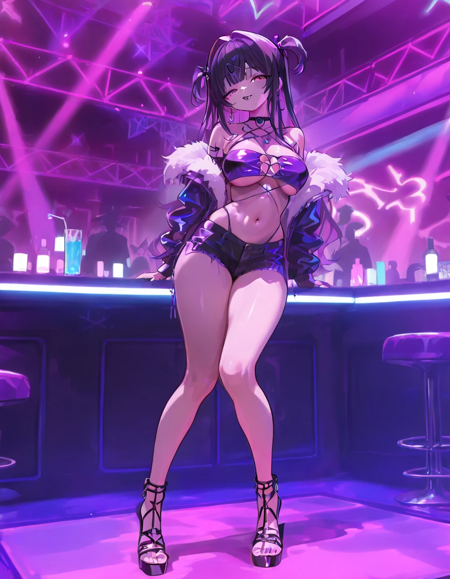 (high resolution, The pixels are perfect, luxurious illustration), (hyper qualit, Masterpiece, Ethereal: 1.4),(((?????? slip:1.4))),(((Hair covering ???????))),(((???? shoulders:1.4)))，stripper，(Black lace panties),((( pole dancing)))，in the night club, be on stage，（upside-down, ） ((Carmelto))，a mature female，Black ??????,female public hair，(((nacked hip)))，wetted skin， Armpit hairy，(((A MILF: 1.4))), (Curvy:1.35),((((Dark skin))))，long whitr hair，Curvy physique, Fitness model, Thick body,((?????? suggestiveness))，Seductive smile，high-heels