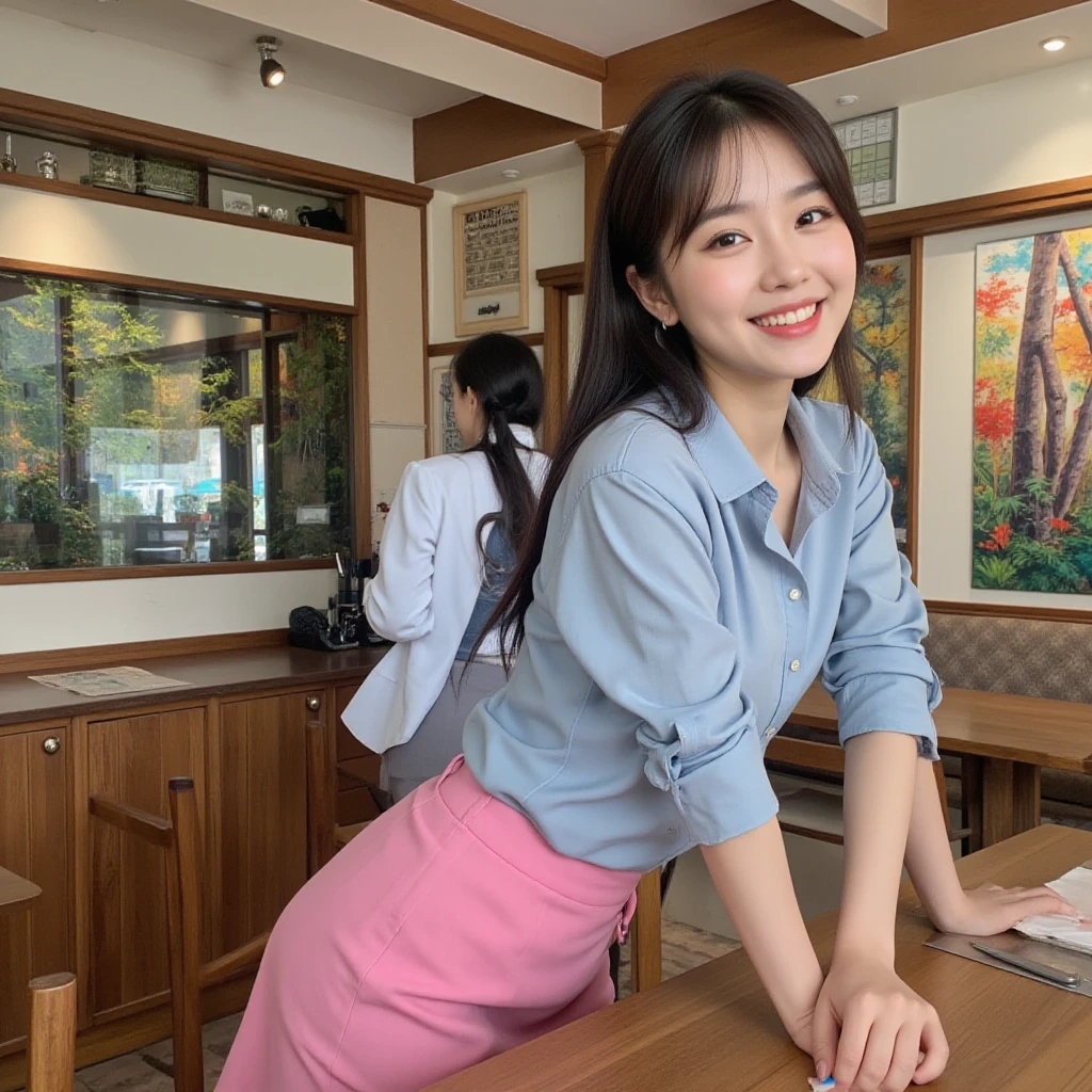 

((((((夜の暗いInside the Starbucks store))))))
(((((((The night view can be seen from the window)))))))
(((((Warm indirect lighting or candlelight)))))
((((Inside a store with many people))))

8K、RAW Photos、Highest quality、Super detailed、Super Resolution、Ultra HD、8K壁紙、Amazing details
((A girl in a blazer uniform ((White blouse with formal collar, Blue Blazer, 
Red Check Skirt, Red checkered ribbon on blouse)), Complete limbs, Full Finger, ))

(((((((Inside the Starbucks store、16-year-old high school girl)))))))、((((((Sit down and eat cake、Drink coffee、smile))))))、((Heart Necklace))





Modern interior：The chic design of the furniture and interior is arranged.、Creating a sophisticated space。
Soothing music：Relaxing jazz and acoustic background music、Enhances the mood at night。
Comfortable seats：Cushioned sofas and armchairs are provided.、You can stay comfortable even for long periods of time.。
Warm colours：Brown or beige、Warm colors such as deep green are used.、Creates a calm atmosphere。
Large windows：外の夜景を楽しめるLarge windowsがあり、It blends in with the city's nightscape.。
Green Interior：Potted plants are appropriately placed、Creates a natural and relaxing atmosphere。
artwork：Artworks and photographs by local artists are on display.、Enhances the atmosphere in the store。
Fragrance production：Coffee and cinnamon、The aroma of vanilla fills the store、Increases comfort。
Open Kitchen：バリスタの仕事が見えるOpen Kitchenがあり、You can also enjoy the work scenery.。
Unique Decoration：The decorations are themed according to the season.。

Community Table：A large table is installed.、You can also enjoy interacting with other guests.。
Private room space：There are private rooms and partitions to ensure privacy.、Ideal for those who want a quiet stay。
High-quality tableware：Stylish cups and plates are used、Enhances the appeal of your drinks and food。
Display Area：Coffee beans, mugs and other related products are displayed tastefully.。
Eco-friendly initiatives：Eco-friendly materials and recycling programs are implemented。
Friendly staff：Warm and friendly customer service、Increases in-store comfort。
Seasonal Menu：Seasonal special drinks and food are offered.、There's always something new to enjoy。
Acoustic Live：Occasional live performances and events、Create a special evening atmosphere。


8K、RAW Photos、Highest quality、masterpiece:1.2、Super detailed、Super Resolution、Ultra HD、8K壁紙、Amazing details、Photorealistic:1.4、Having fun by the water、Full Body Shot、Full body photo、High-resolution RAW color photos、Professional photos、A scene full of emotion、Very detailed and beautiful、Ultra HD、8K壁紙、Amazing details、Huge file sizes、Highly detailed beautiful girls、Highly detailed face Highly detailed eyes、Extremely realistic skin、 Highly detailed fingers, Highly detailed nose, Highly detailed mouth, Perfect , Highly detailed background, Highly detailed clothing, Teen, cute女の子, Famous Japanese Idols, cute, Realistic body, Slender, White skin, Glowing Skin, Slim body, Realistic Face, Delicate eyes, double eyelid, 
