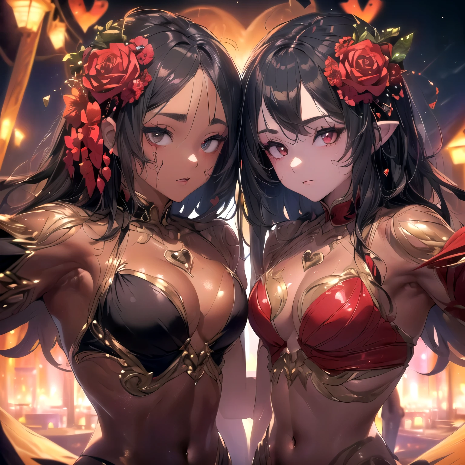 (10 heart-shaped emotions: 1.5) (No humans, demons, a hundred demon parades, mysterious lights and strange demons, ancient terrors parading in the middle of the night: 1.⚄) (UHD, retina, masterpiece, accurate, anatomically correct, textured skin, ultra-detailed, high resolution, high quality, award-winning, highest quality, high resolution: 1.5)