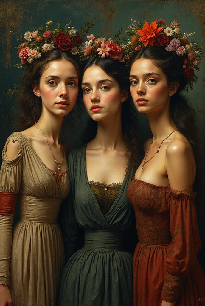 I would like to create an image based on the work "The Three Graces ...