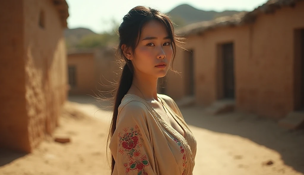 (best quality), (masterpiece), (detailed), (5 girl), (full body), five Uzbekistan Young Women standing in front of Mongolian Yurt, Uzbekistan young women, beautiful detailed eyes,sexy lace traditional,sexy, cute,