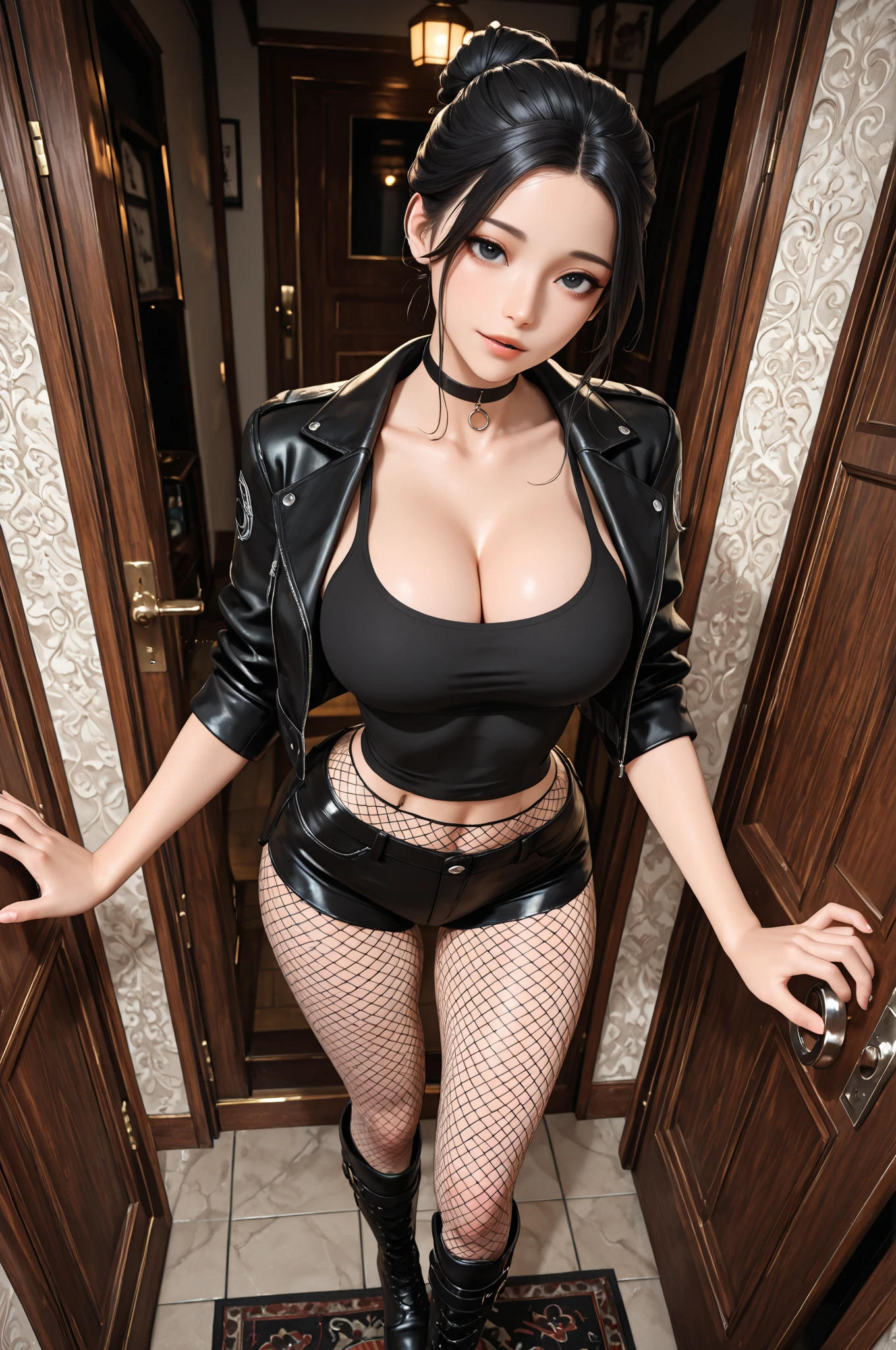 girl, Sweat, vapor, Center of , shy, Great hands, Looking at the audience, Cute Smile