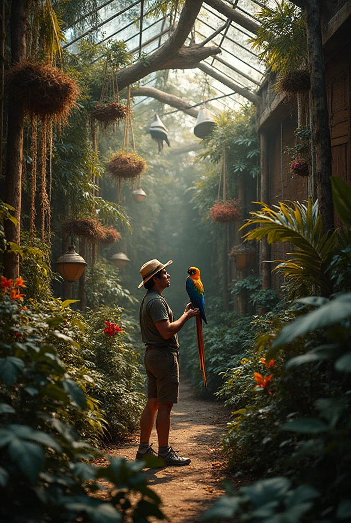 Curated visual reference: Humidity Controlled Aviaries For Tropical Parrots Reference: Artisanal Breeder Exotic Birds While Tropical Aviary While Wood