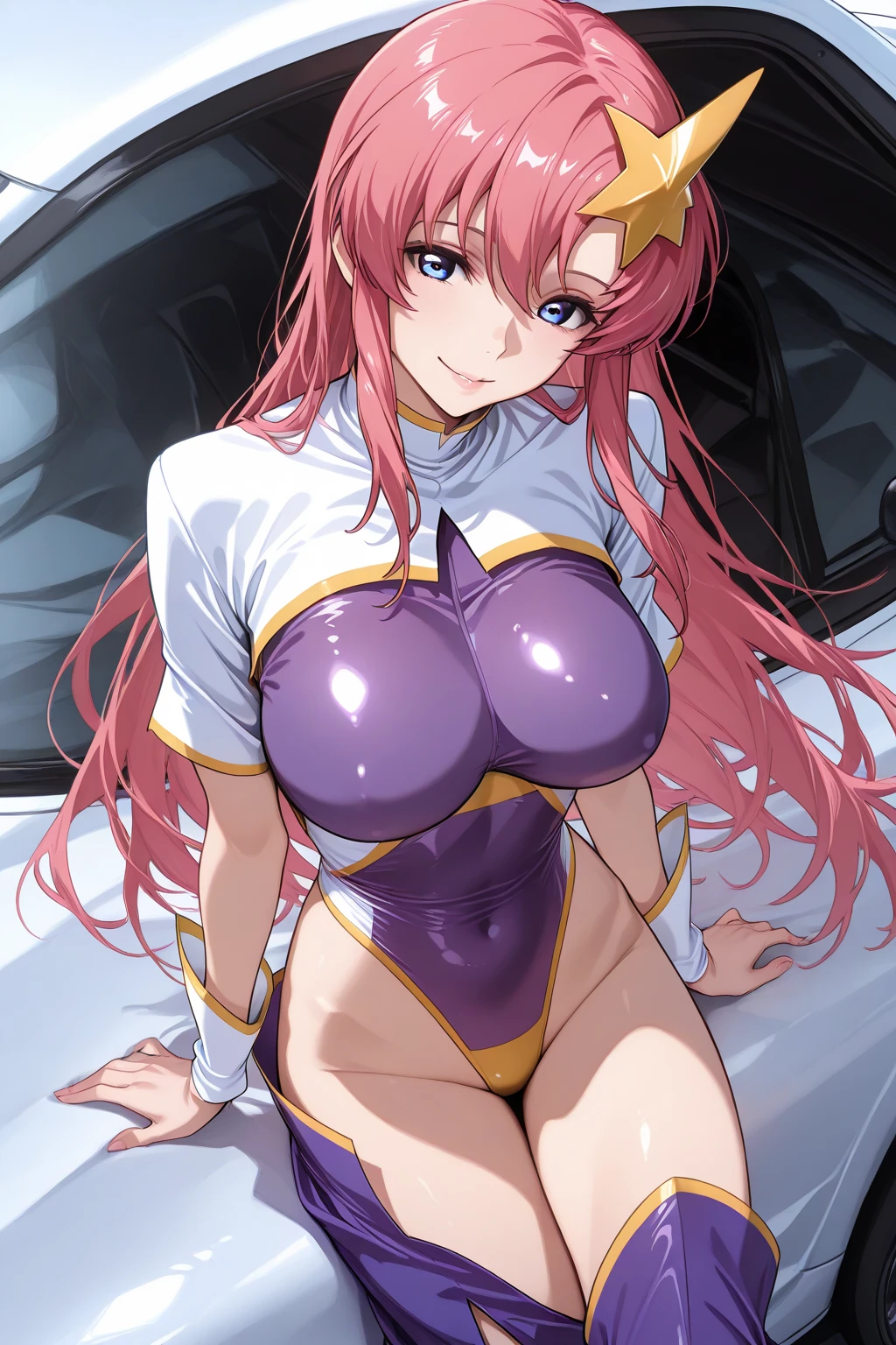 <lora:meer_campbell_lora:1>, meer campbell, 1girl, masterpiece, face close up, best quality, highres, absurdres, high detail, perfect hands, white gloves, arms up