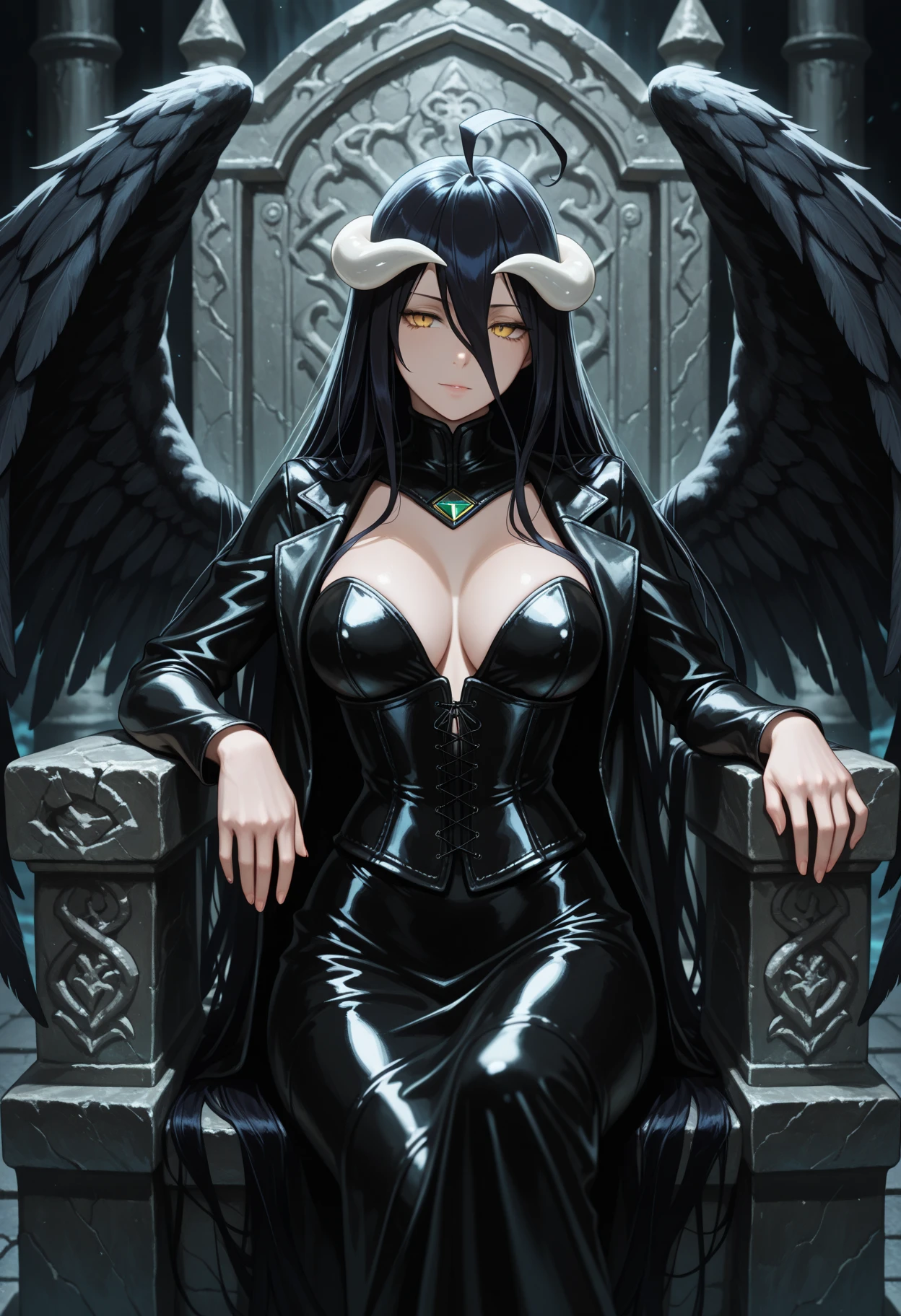 (night:1.7), , , collarbone,choker,black outfit,belly button, Torn_Clothes, Torn_leg wear,Lock,collar, shoulder armor, High leg,boots,Thighhighs, purple_eye,,black_hair,very_length_hair,elbow_gloves, 1 girl, 20 years,mature woman,beautiful Finger,beautiful length legs,beautiful body,beautiful Nose,beautiful character design, perfect eye, perfect face, looking at the viewer, (innocent_big_eye:1.0),laugh at,evil_smile,evil_face,smirk,view,, collarbone,choker,black outfit,belly button, Torn_Clothes, Torn_leg wear,Lock,collar, shoulder armor, High leg,boots,Thighhighs, purple_eye,,black_hair,very_length_hair,elbow_gloves, 1 girl, 20 years,mature woman,beautiful Finger,beautiful length legs,beautiful body,beautiful Nose,beautiful character design, perfect eye, perfect face, looking at the viewer, (innocent_big_eye:1.0),, ,official art,Highly detailed CG Unity 8K wallpaper, perfect lighting,colorful, bright_front_face_lit, (masterpiece:1.0),(Highest_quality:1.0), 超High resolution,4k,Super detailed, photo shoot, 8K, HDR, High resolution, disorganized:1.2, kodak portrait 400, film grain, blurred background, Bokeh:1.2, Lens flare, (lively_color:1.2) (beautiful,big_chest:1.4), (beautiful_face:1.5),(narrow_waist),official art,Highly detailed CG Unity 8K wallpaper, perfect lighting,colorful, bright_front_face_lit, (masterpiece:1.0),(Highest_quality:1.0), 超High resolution,4k,Super detailed, photo shoot, 8K, HDR, High resolution, disorganized:1.2, kodak portrait 400, film grain, blurred background, Bokeh:1.2, Lens flare, (lively_color:1.2) (beautiful,big_chest:1.4), (beautiful_face:1.5),(narrow_waist),solo,naughty face,crossed legs,(evil smile:1.3),gesugao,sadistic smile,