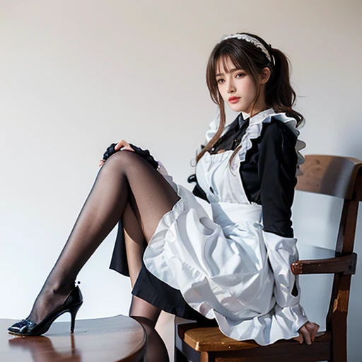 Pretty woman with perfect figure、Incredibly large breasts、Straight hair、Hair blowing in the wind（Big Hips），smile，Slim Abs、Beautiful golden hair:1.4、double eyelid、(Wear a white top over a black Playboy_Bunny Leotard:1.3), (Sailor collar:1.2), (Red tie:1.3), (fake animal ears), (Clothes divided into upper and lower parts:1.2), (Short sleeve:1.1), (Black Bunny Girl Costume:0.8), (Fishnet tights:1.2), High heels, (Rabbit_tail:1.2),
Sexy pose、(White background:1.4)