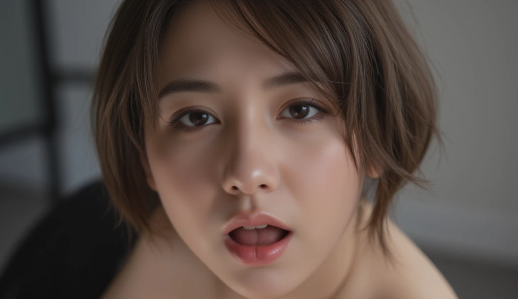 Beautiful Japanese actresses、1 girl,flying debris,,Award-winning photo, Very detailed,Face Focus, Big double eyes(Woman with open mouth and closed eyes ), 18-year-old、Black Hair、Shiny skin、(((Face close-up)))、Realistic nostrils、Long and narrow nasal cavity,,,、Emergency stairs in an apartment,　Staircase landing,Outdoor fire escape stairs,Squat、((Random color open cardigan))、Big Breasts、(Sharp Nose)Frowning performance:1.4,,performance,Frowning,please raise your head、Skin shiny with sweat,Oily  skin,Tied Hair,Squatting and giving a ,female teacher,Squatting in the hallway、Squat、50 degree hot room、Skin shiny with sweat、Wet  fabric,Sweaty all over my face,A face enduring intense pain、Screaming face,Open your mouth wide and shout,((,Sticking out a long tongue))