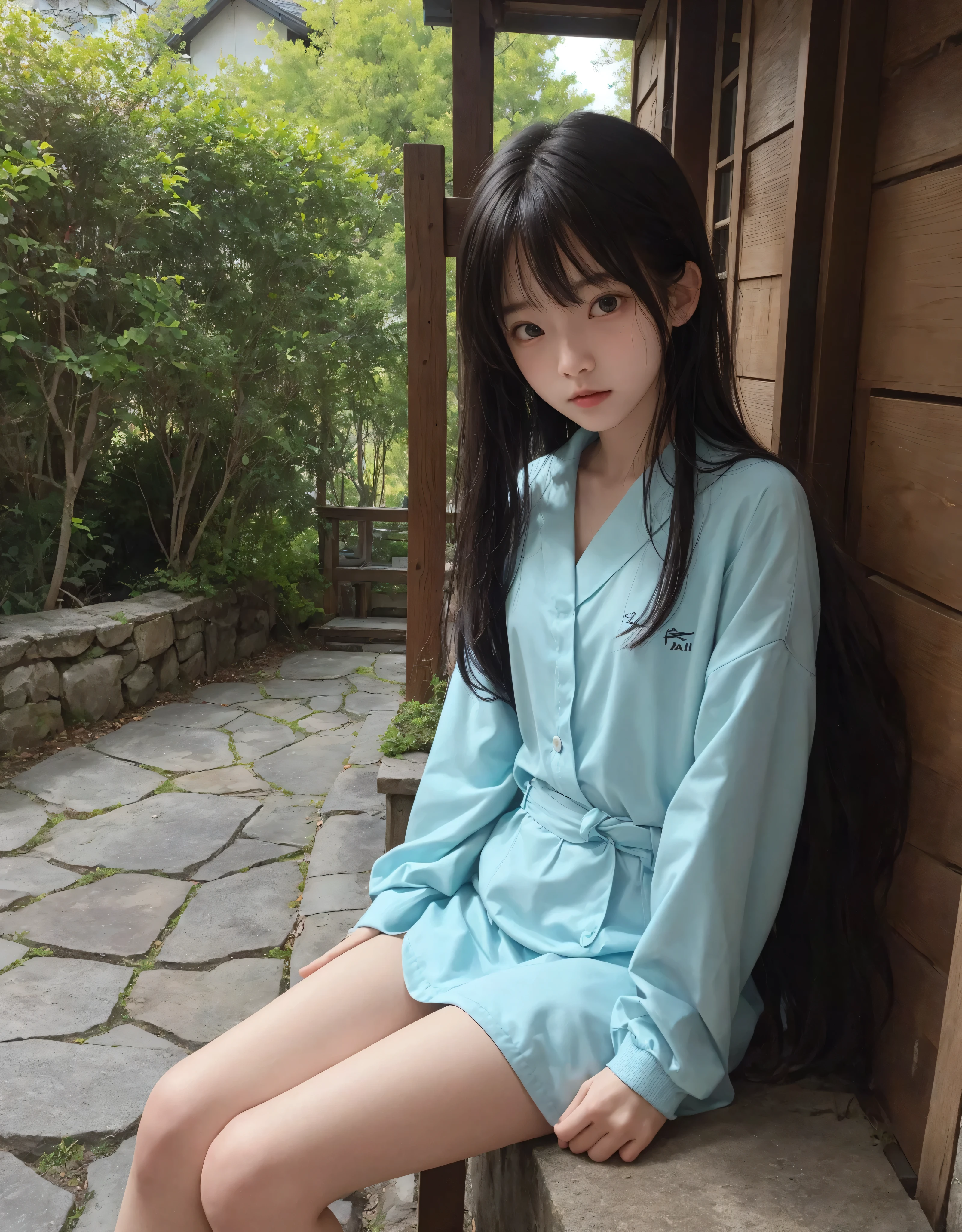 16 kg,20 years old,4K,8k,(:0.5),(:1.3),(:1.5),cute girl,かわいいyounger女の子,slender,(slender:1.3),(slender:1.5),short,skinny,(skinny:1.3),slender body,younger,(younger:0.4),(younger:1.3),knee-length skirt,I'm holding it in my mouth ,on,A large amount is hanging on a blazer ,Blazer Uniform,Hairpin,realistic all over the t-shirt, Lots of stuff on my body ,masterpiece,sit on a park bench holding a crepe,small breasted,flat chest,Made in Japan,(white skin:1.2),Narrow Shoulder,raise my knees and open my legs,younger男の子の小さなを女の子が咥えている,Luxury,very thin,Lots of stuff on my face ,A girl happily sucks a young boy's very large penis with a lot of it hanging all over her face ,has a lot of hair, A large amount of black tights is hanging on ,(wearing black tights:1.5)