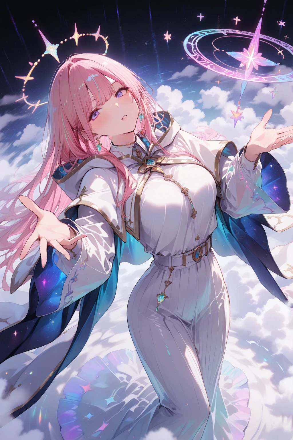 Future Photon Harima Sakura, Mirai Mitsuko Harima Sakura, , Full Body Shot, Wearing nothing.,

