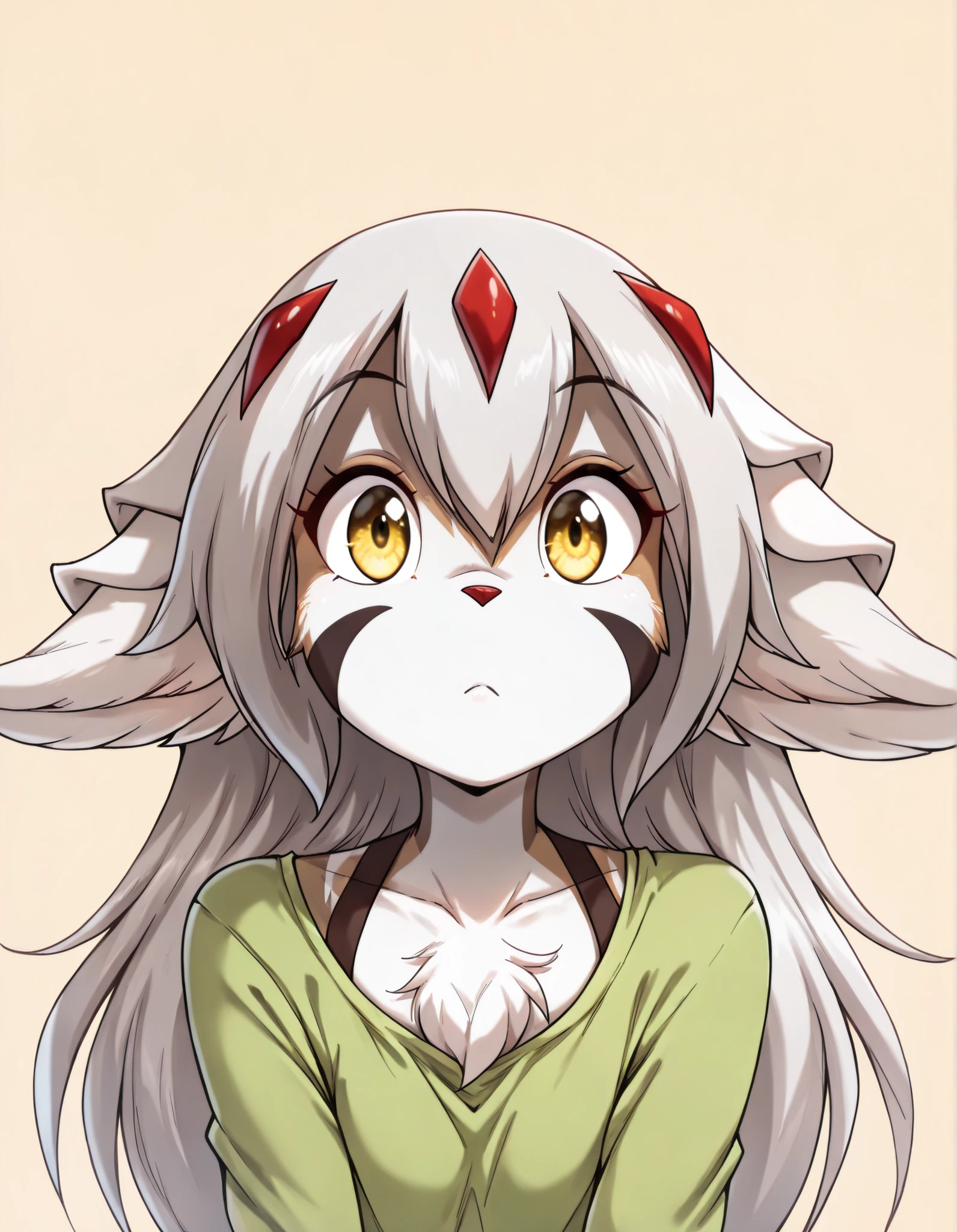 ,, (masterpiece, best quality, high quality, good quality:1.2), solo, 1girl, faputa,,, (masterpiece, best quality, high quality, good quality:1.2), solo, 1girl, faputa,,, furry, solo, flora-twokinds, flora_twokinds,, tiger, striped fur, keidran, yellow eyes, anthro, simple background,,, green shirt