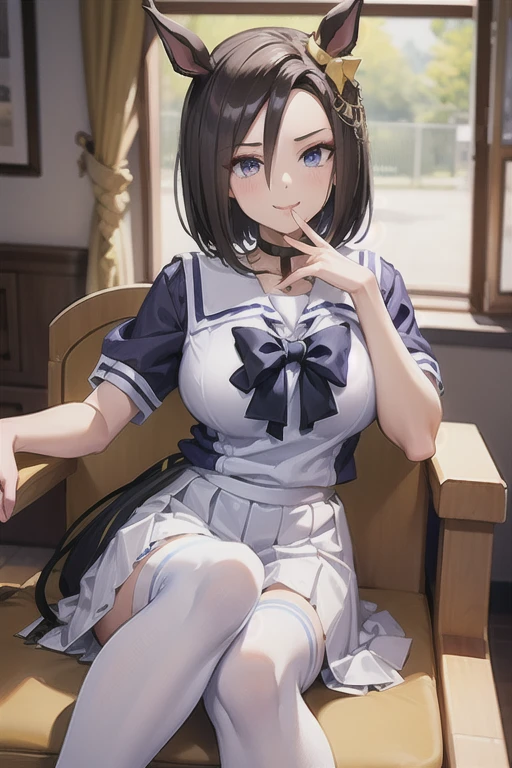 Realistic pictures、1、The real picture、realization ,Best image quality、1 girl, Sayla Mass, elegant,Spread your legs,White ーを見せる, Tabletop, Complex,skirt、White 、 Realistic, highest quality, Absurd, Plenty of  detail, Perfect Eyes, 1, Cowboy Shot, , Bright colors, White Uniform, skirt