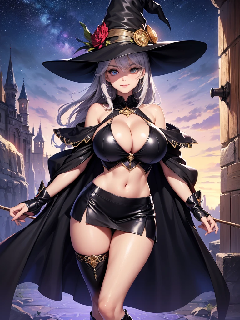 1girl, hembra madura, Obra maestra, mistress, diosa,sombrero de bruja,sexy