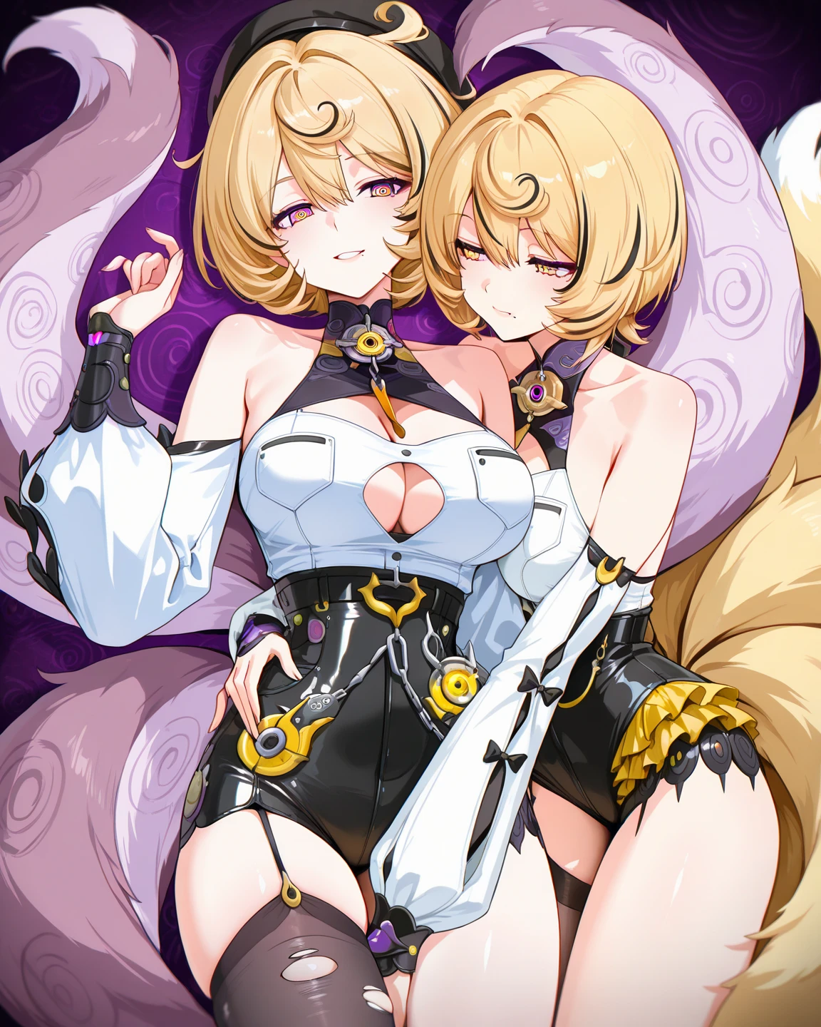 (masterpiece),(Highest quality),(Super detailed),(Best illustrations),(Best Shadow),(Absurd),(Detailed Background),(so beautiful), 16K, 4K, (so beautiful)Bradamante, One person, alone, curvy, , , , Blonde, , fluorescent pink eyes, , , female , Oculogyric crisis, , Perfect figure, heart-shaped pupils, , , paw pose, Arched back, tongue out , , , , afterglow,  smile, , Beautiful , , , ,  posture, , , cross-eyed, rolling eyes, , water eyes, tears, , , , , saliva trail, , shiny skin, , Hypnosis, torogao, , BREAK, , Dramatic lighting, Psychedelic Background, Clear liquid, , night, , brainwashing, Torrent of Light, mysterious, spoken heart, (Perfect Arms, Perfect , Perfect ),