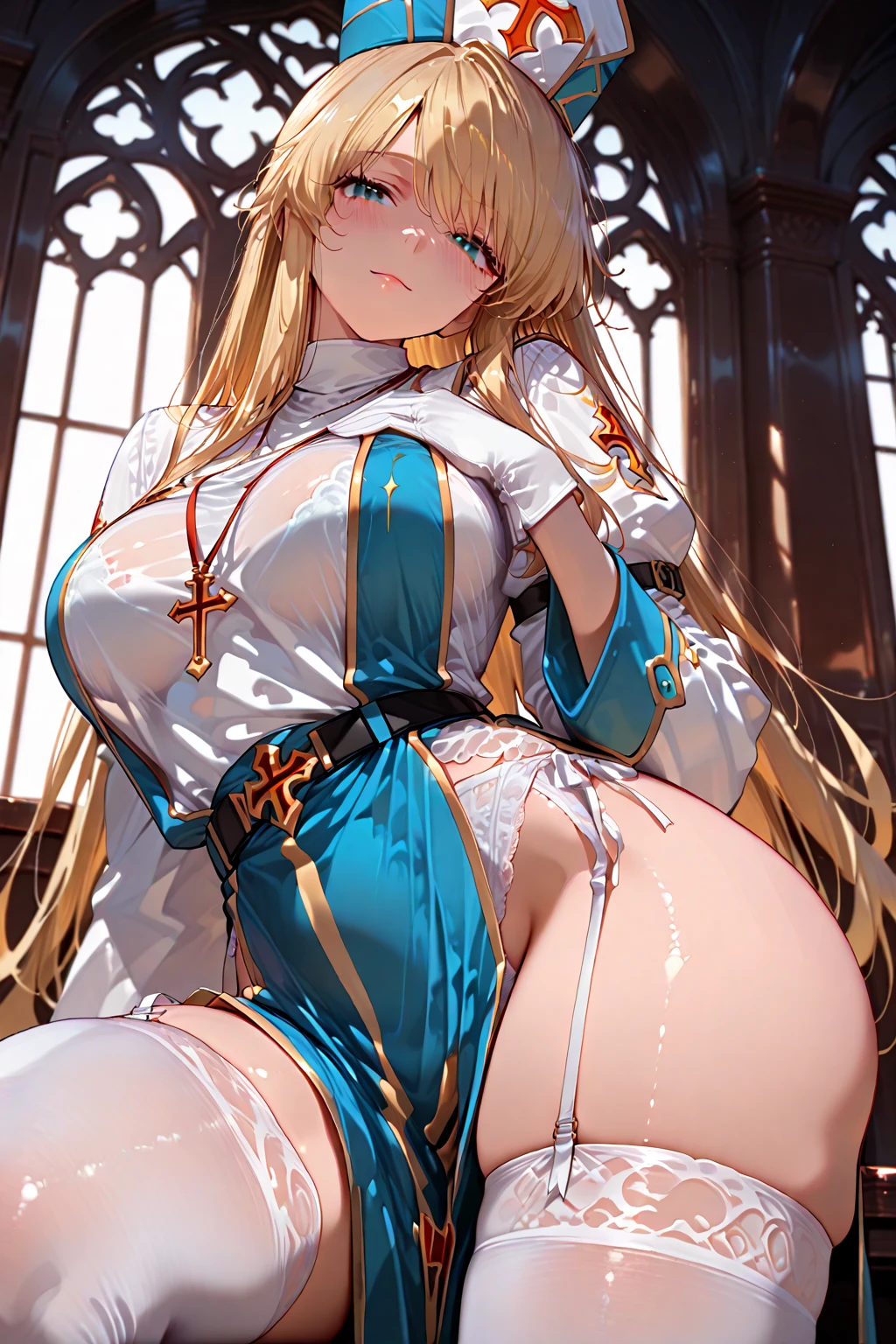 Girl touching her ?????? with a look of shame and pleasure for putting her fingers in it