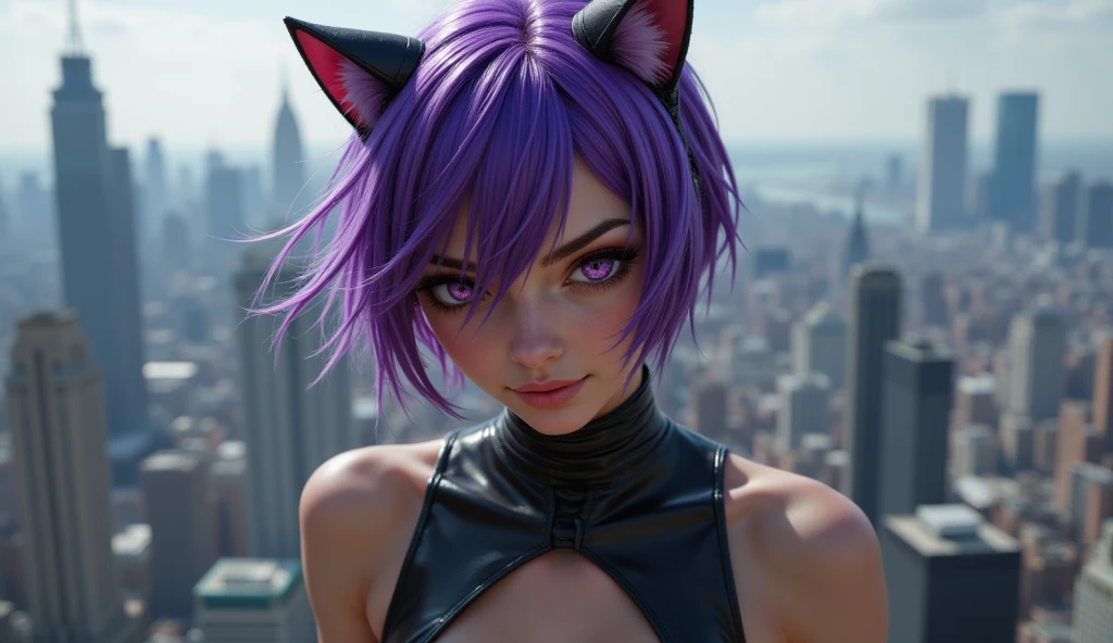 hair bobbles, wince, longeyelashes, solid circle eyes, fake animal ears, light smile, fang, heart-shaped pupils,  lips, Surrealism, drop shadow, anaglyph, stereogram, tachi-e, pov, atmospheric perspective, En plein air, 8k, super detail, ccurate, best quality --auto