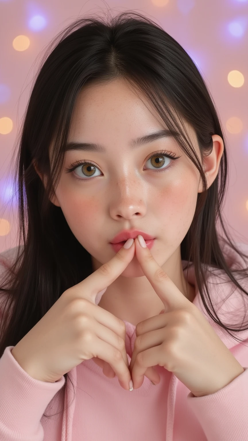 ((Highest quality, 8K, Representative works in detail, Ultra-high resolution)), (Looking at the audience), (Cowboy Shot), Attractive woman, ((Big Breasts)),  smile, ((Black Choker)), Slim figure, (blue eyes), Long eyelashes, bangs, Beautiful shiny brown hair, Nogizaka idol, Slim face、((Ivory white blazer))、bedroom、Incredibly long tongue、Long and thin tongue、sf, thin tongue、pointed tongue、Monster、Monster Woman、Frog Tongue、fear、mystery、Woman attacking the camera、saliva、Evil smile、saliva、((Pink Slime Tongue))、thin tongue、Predator、horor、horor Scene, Sticking your tongue out at the camera, Stick your tongue out、Slimy tongue