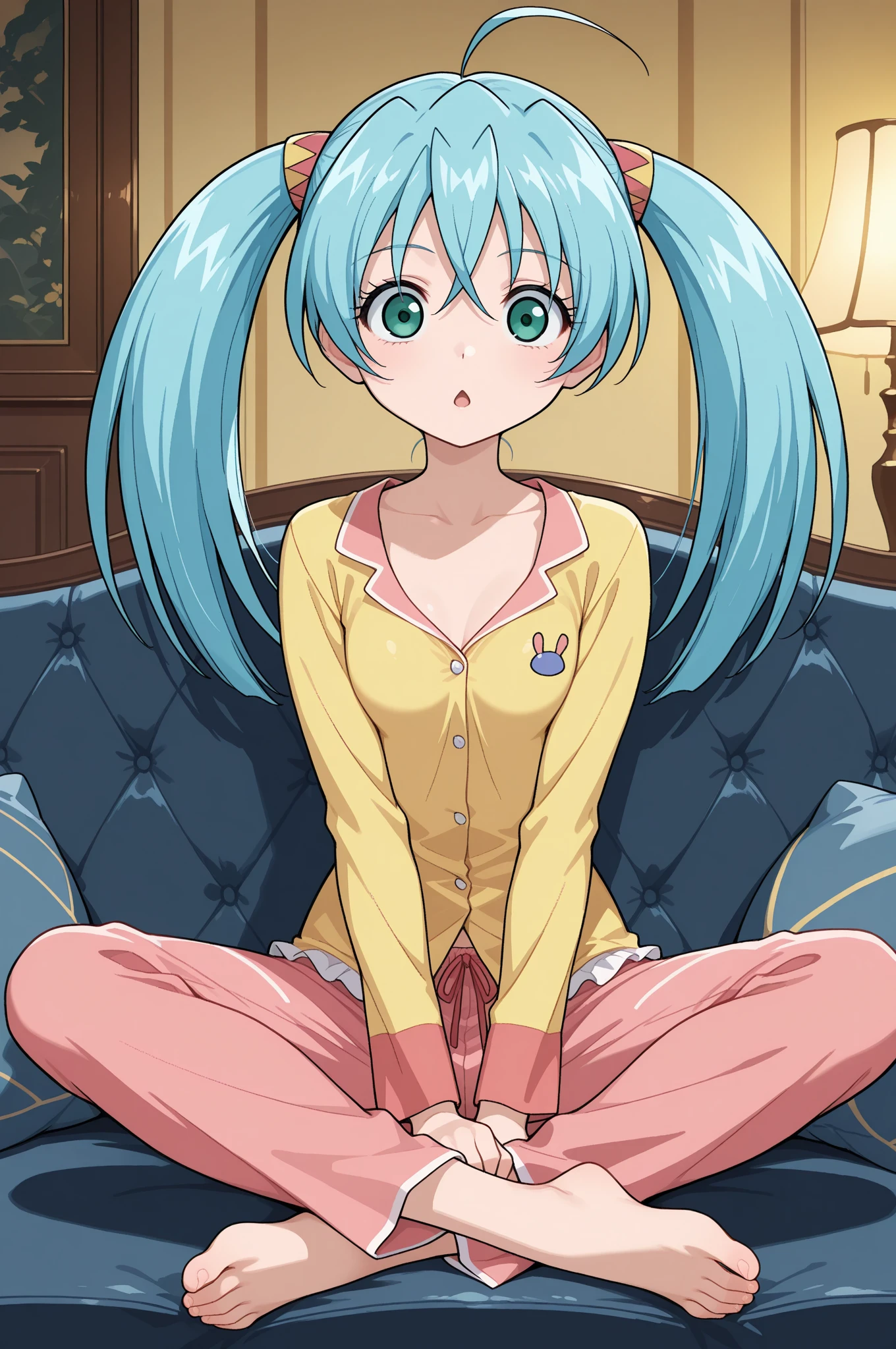 score_9, score_8_up, score_7_up, BREAK from front:1 ,,(girl sit on chair,on your back,),,1girl,bulma, blue eyes, blue hair, shoulders, belt, cleavage, hair bobbles, hair ornament, hair over shoulder,medium breast,midriff, navel, one side up, red tube top, shorts, side ponytail, (strapless, tube top,under_boob:1),looking at viewer, expression,smile,masterpiece, best quality,  detailed body, highly detailed, anime coloring.anime,[anime_screencap:0.8] , highly detailed,