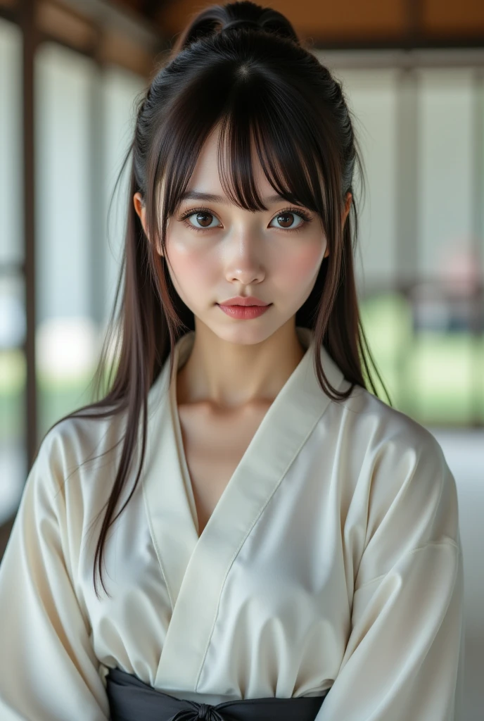 Highest quality, Face Focus, Soft Light, Ultra-high resolution, (Realistic:1.4), RAW Photos,
1 Japanese girl, alone, cute, (pupil, Light in your eyes),  Beautiful face in every detail, (Small box),(High resolution detail of human skin texture),
(Long Hair),
indoor,
Damask Shirt Dress,
(Portraiture)