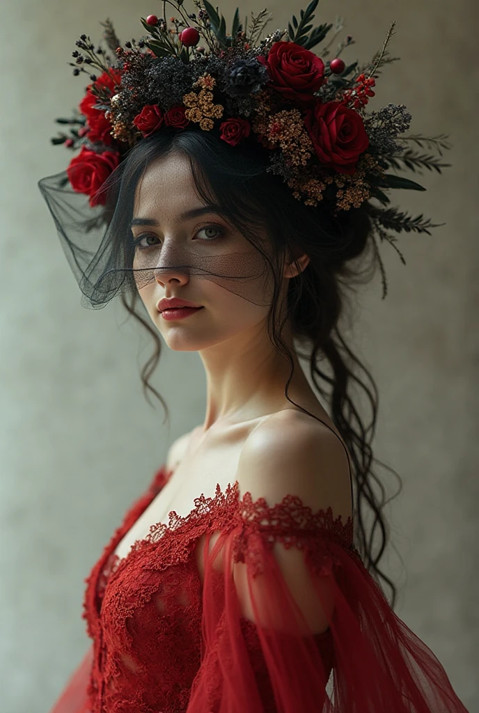 White Lace, a white lace rose, intricate lace skull pattern, dark red solid background, extremely detailed, (best quality,4k,8k,highres,masterpiece:1.2),ultra-detailed,(realistic,photorealistic,photo-realistic:1.37),HDR,UHD,studio lighting,ultra-fine painting,sharp focus,physically-based rendering,extreme detail description,professional,vivid colors,bokeh,horror,dark,moody,dramatic lighting