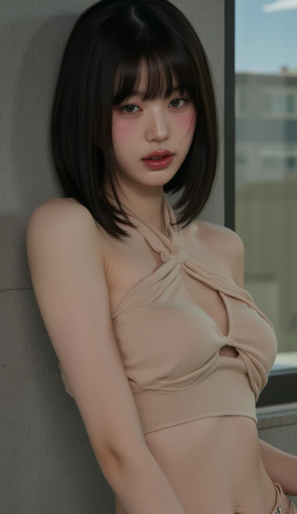 High resolution、8K quality、High resolution、masterpiece、(EOS 5Dmark4、ISO100、1/250、F1.8)、Full Specifications、whole body、Urzan-6500-v1.1、 (RAW Photos:1.2)、 (Realistic:1.4)、Beautiful detailed girl, double eyelid、Long eyelashes above and below the eyes、Curled lashes、Very detailedな目と顔, Beautiful attention to detail, Brown Hair、Medium Bob、bangs、Ridiculous, 信じられないほどRidiculous., Large file size, Very detailedな, High resolution, Very detailed, Highest quality, masterpiece, Chemomimi, (((JK Uniform)), shape, Very detailed, BAPV, Integrated, 8k wallpaper, wonderful, Fine details, masterpiece, Highest quality, Very detailedな YTD ユニフォーム 8k 壁紙、Light on the face,、Cinema Lighting、 One Girl、19 years old、((Lying in bed、Sleep posture))、 ((Spread your legs : 120° ))、( shot)))、(Camel Toe)、 (half)、 No shirt、((White bra、Her cute  are exposed、Detailed  depiction))、((Navy blue pleated skirt、mini skirt、White panties、socks))only、Lying down、Normal position、From above