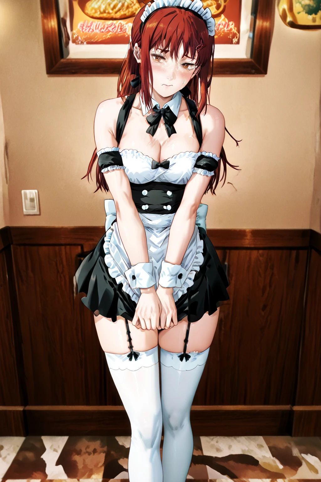 ((masterpiece, best quality)), 1 girl, solo, , cuffs, , collar, chained, handcuffs, barefoot, metal collar, solo, ankle cuffs, crying, bed, kneeling, , long hair