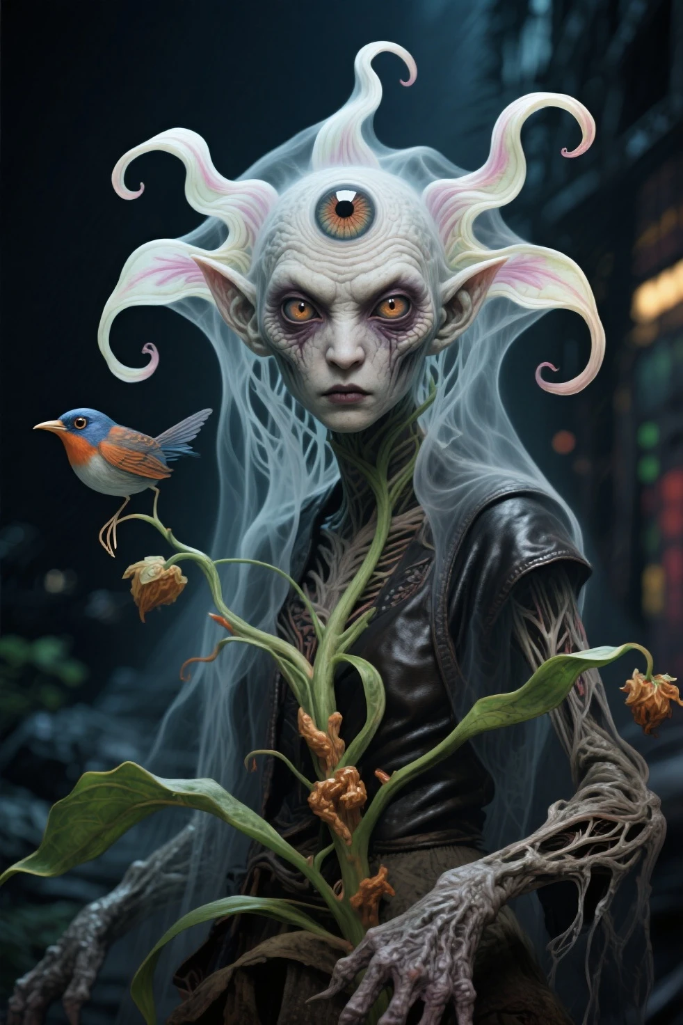 Third Eye Alien: Nature's Embrace 👽🌿