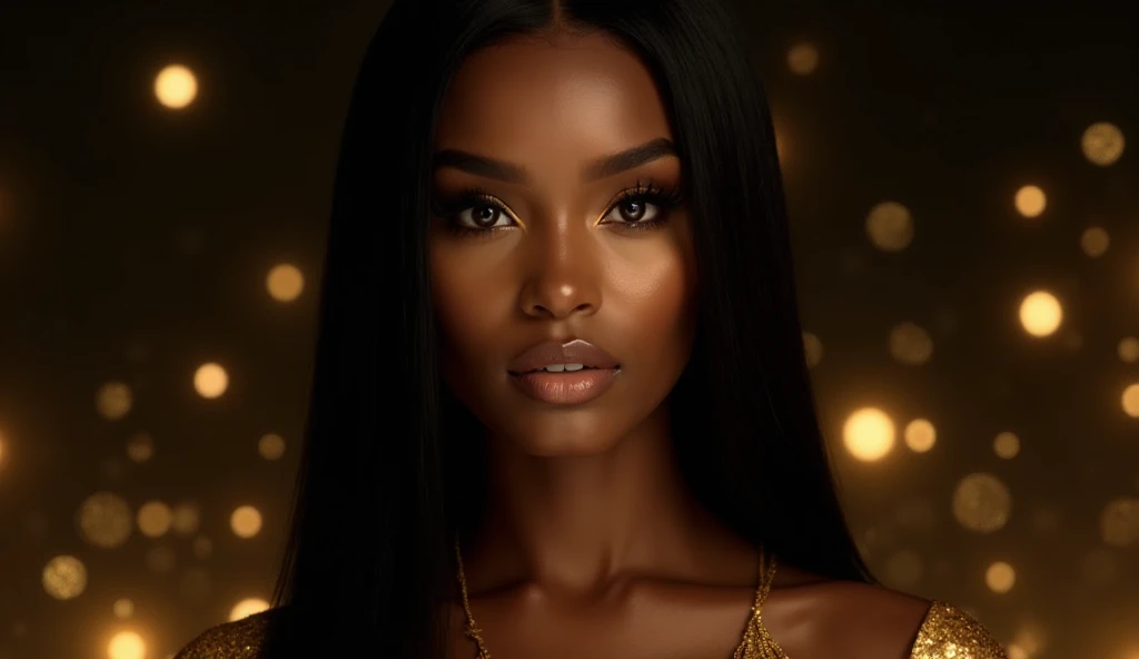 8k portrait of beautiful Nigerian 1supermodel with black hair, dark shiny skin, intricate, elegant, highly detailed, majestic, digital photography, art by artgerm and ruan jia and greg rutkowski surreal painting gold butterfly filigree, broken glass, (8k, RAW photo, best quality, masterpiece:1.2),ultra-detailed, (high detailed skin:1.2), 8k uhd, dslr, soft lighting, high quality,