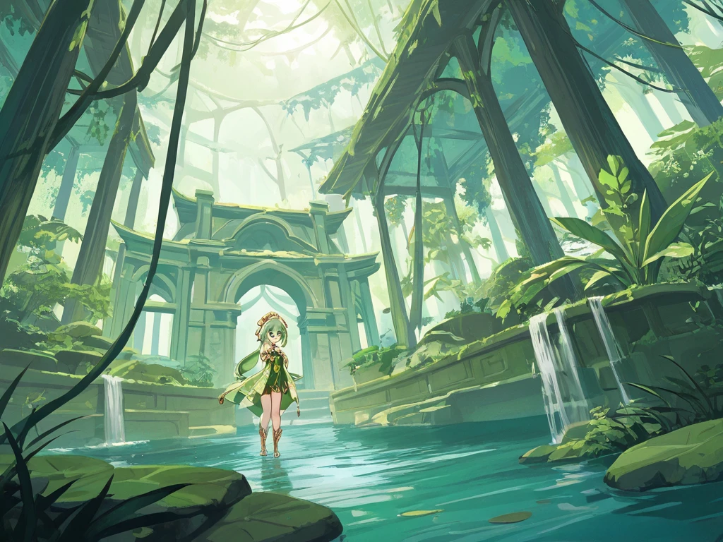 Japanese animation, , Incredibly hyper-detailed and intricately realistic, perfect, cover art, zoom out, Super detailed, Luminism, with complex, 4k resolution concept art portrait, Very high level illustrations, 16K, Very high level illustrations, ridiculous resolution, Ridiculously detailed, soft warm light, (((masterpiece))), best quality, Very detailed, Fantasy lights, Beautiful and detailed light, view, depth of field, part, blurred background, Bokeh, sharp focus, Depth and size, Fantasy scenes, Fantasy composition, Fantasy lights, Extremely beautiful and detailed caves, fair, Slime stuck to the cave ceiling, girl