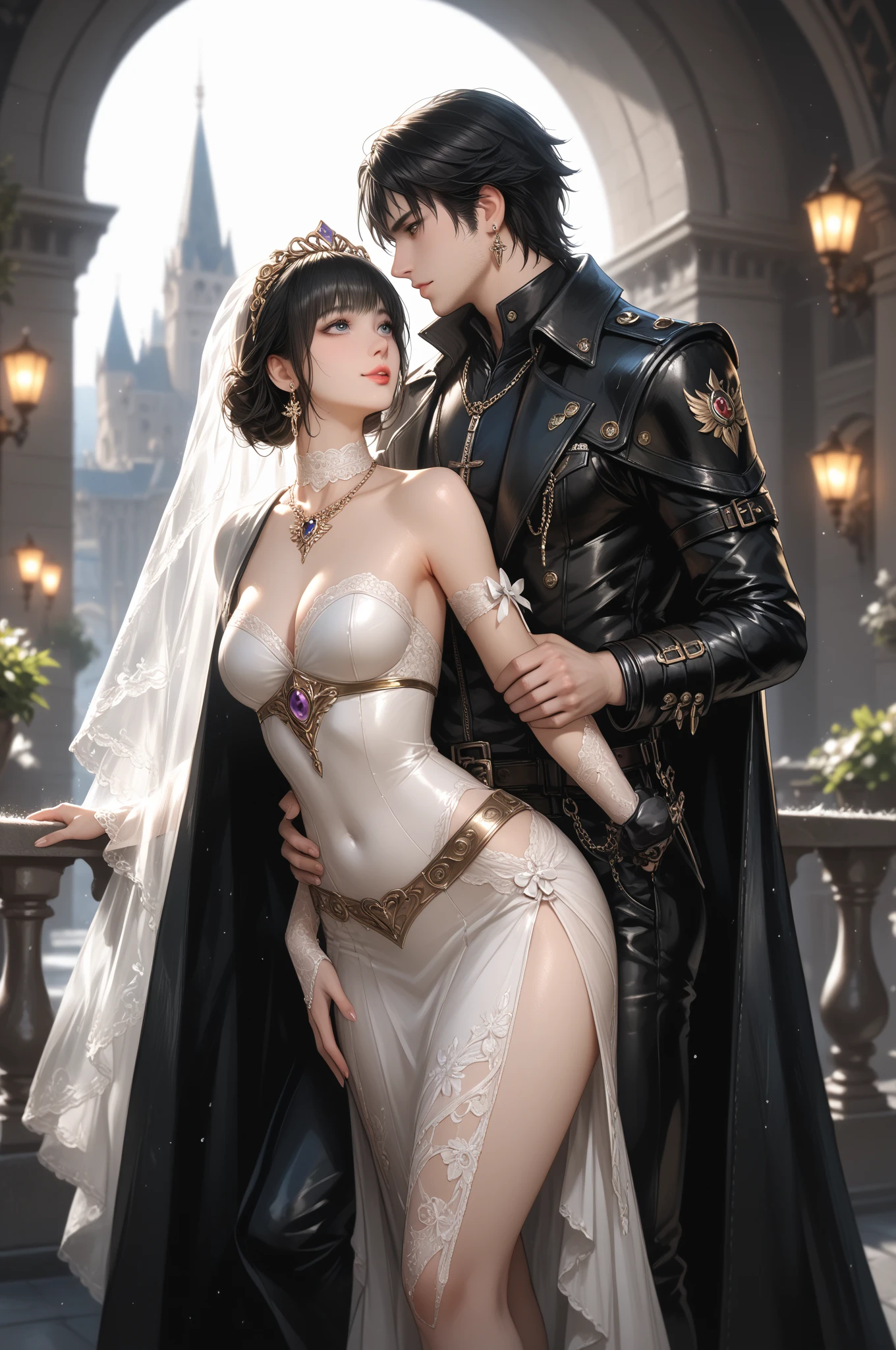 score_9, score_8_up, score_7_up, source_anime,masterpiece,best quality,highres,absurdres,official art,official style,source_anime,anime screencap,anime coloring,megami magazine,anime,animated,explicit,boa_hancock,long hair, black hair, earrings, (Pregnant) ,large breasts,((areola slip)), ((Areola)),((nipple)), long hair, looking at viewer, navel, o-ring, Standing, (White Seethrough swimsuit:1.3)