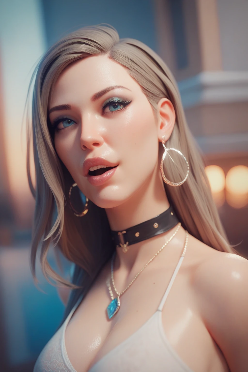 ((pale skin)), blue eyes, white girl, deep blue hair, grey gym clothes wet
freckles, ultra realistic, 16 years old, (((huge breast))),