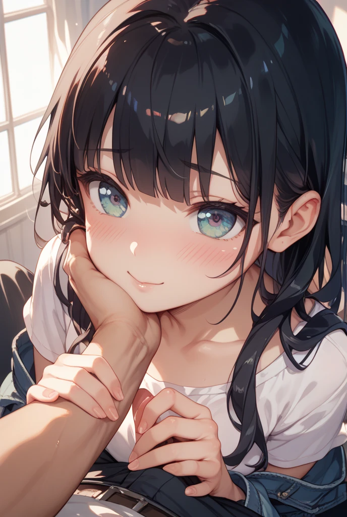 (Unity 8K Wall Pace),(highest quality),(High resolution),(Super detailed),(perfect anatomy),(detailed and beautiful eyes),(1man 1girl:1.8),japanese girl,10 years old,(panicking),red mini skirt,white shirt,school bag,black hair,complete human body,sitting on the toilet,Hands on knees,surprised,First time seeing penis,Eyes Wide Open,Watery eye,man standing in front of girl,((Small penis)),(((Uncircumcised penis))),semen dripping from penis,(Grabbing the girl's head:1.8),HETERO,lips,deepthroat,oral, testicles,fellatio, pov,pov crotch,a mans cock in her mouth,kneeling,darkness,(deepthroat, irrumatio:1.8),