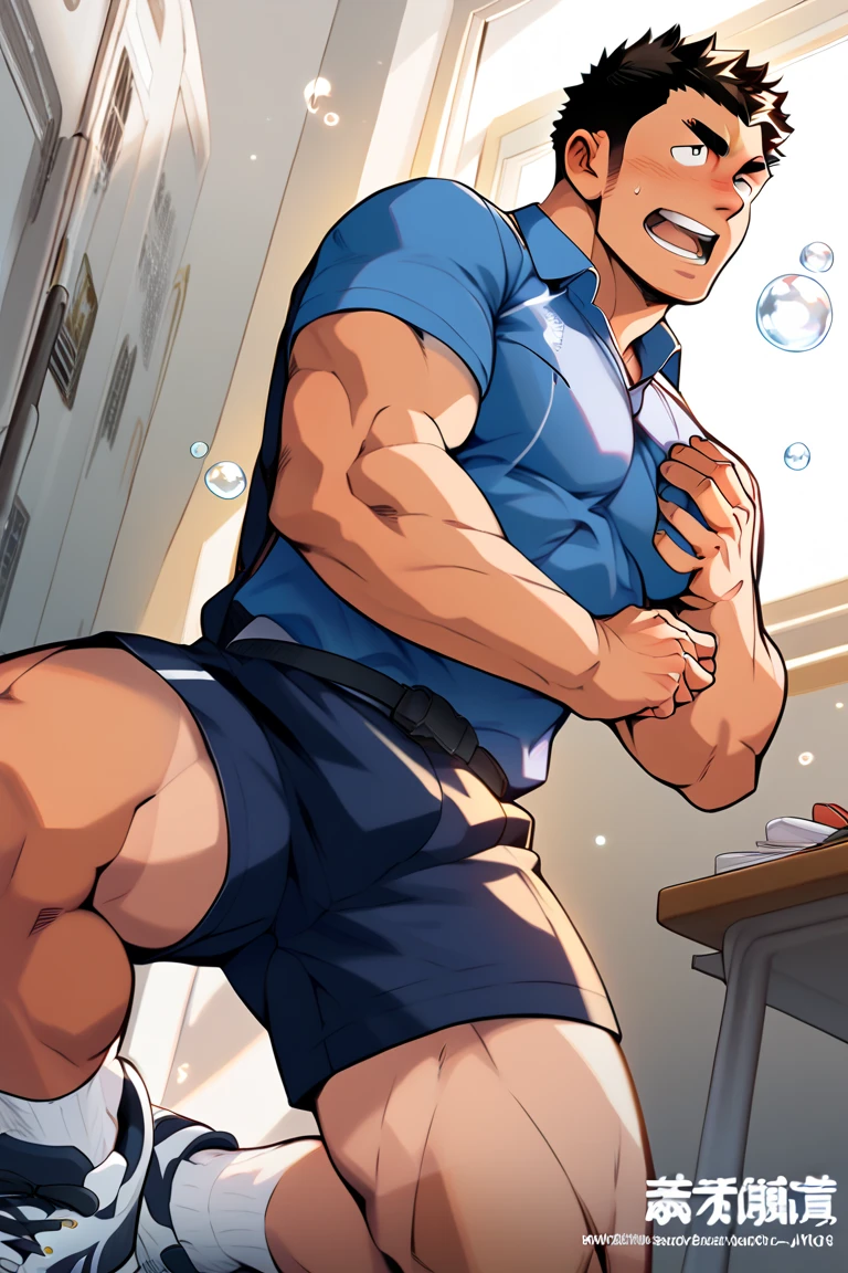 (best quality:1), male focus, 2boys, anal, erection, testicles, yaoi, chubby , completely nude, cum  <lora:Baralora:0.6>