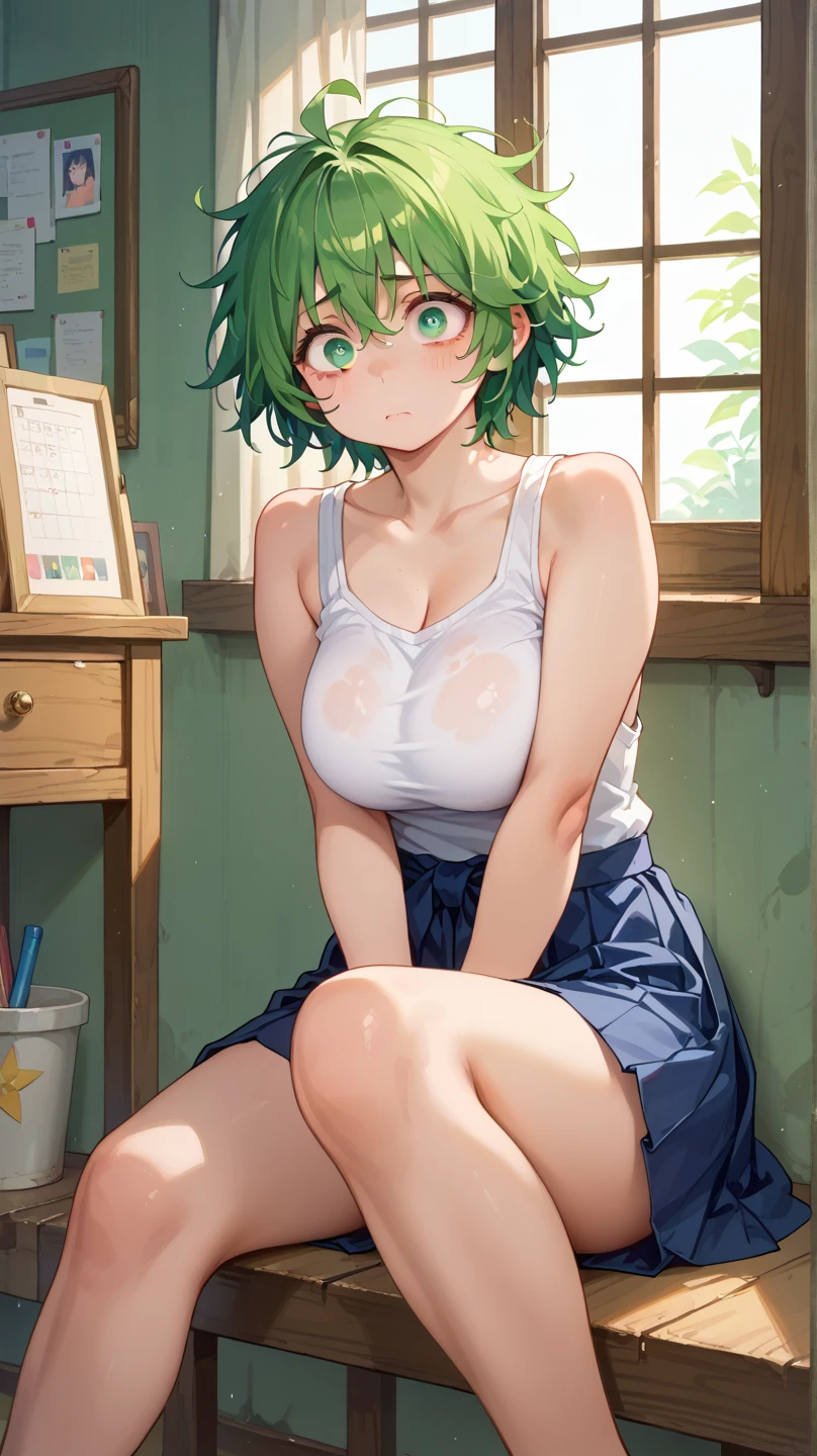 (close up navel), , , curvy, slender, Highest quality, Super detailed, masterpiece, Ultra-high resolution, 8K, Embarrassing, blush, Lovely, Open your mouth, What saliva leaves behind, (micro mini skirt), (T-back panties), Sticky panties, Classroom Background, 1otherneferpitou, hunter x hunter, cat ears, , (huge ), waist line, front face, front view