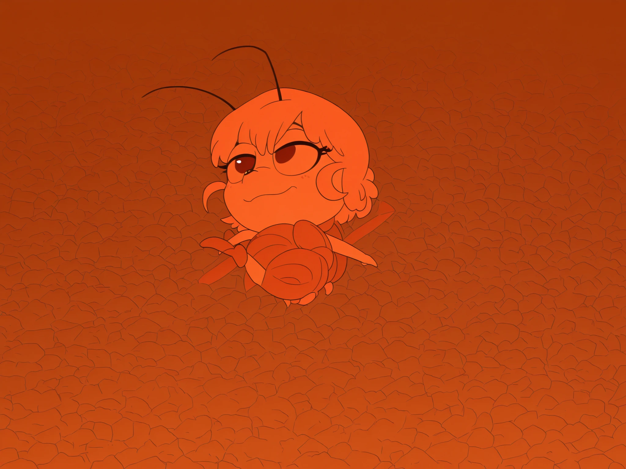 1girl)BREAKanthropomorphic insect,little girl (cockroach) bug, and the ant-farm, BREAK female giantess, cute cartoony style