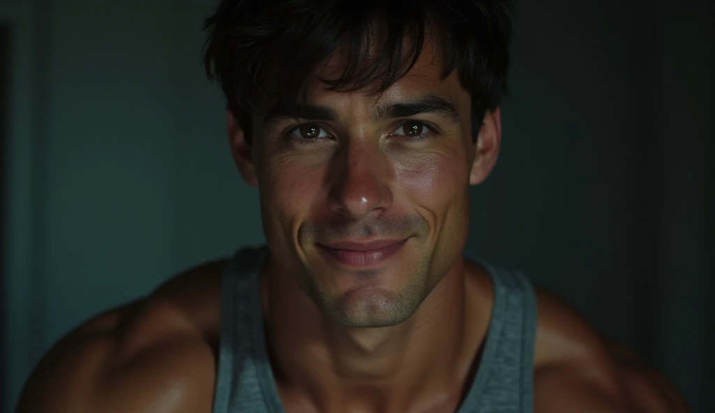 a man posing in the eco, relaxing, smile, eco photography, handsome man, extremely detailed face, smile, detailed eyes, detailed lips, chiaroscuro lighting, cinematic composition, dramatic lighting, moody atmosphere, warm color palette, high contrast, photorealistic, (best quality,4k,8k,highres,masterpiece:1.2),ultra-detailed,(realistic,photorealistic,photo-realistic:1.37)