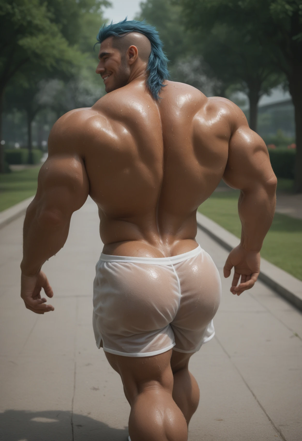 mothman, male, muscular, lifelike, big belly, NOT HUMAN