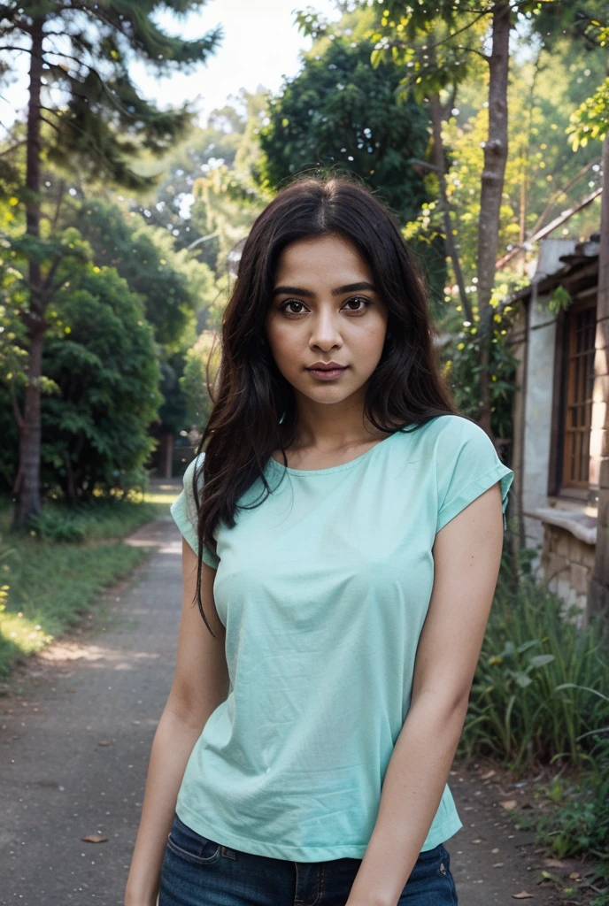 Kareena kapoor, T shirt and , full body image, standing in washroom.