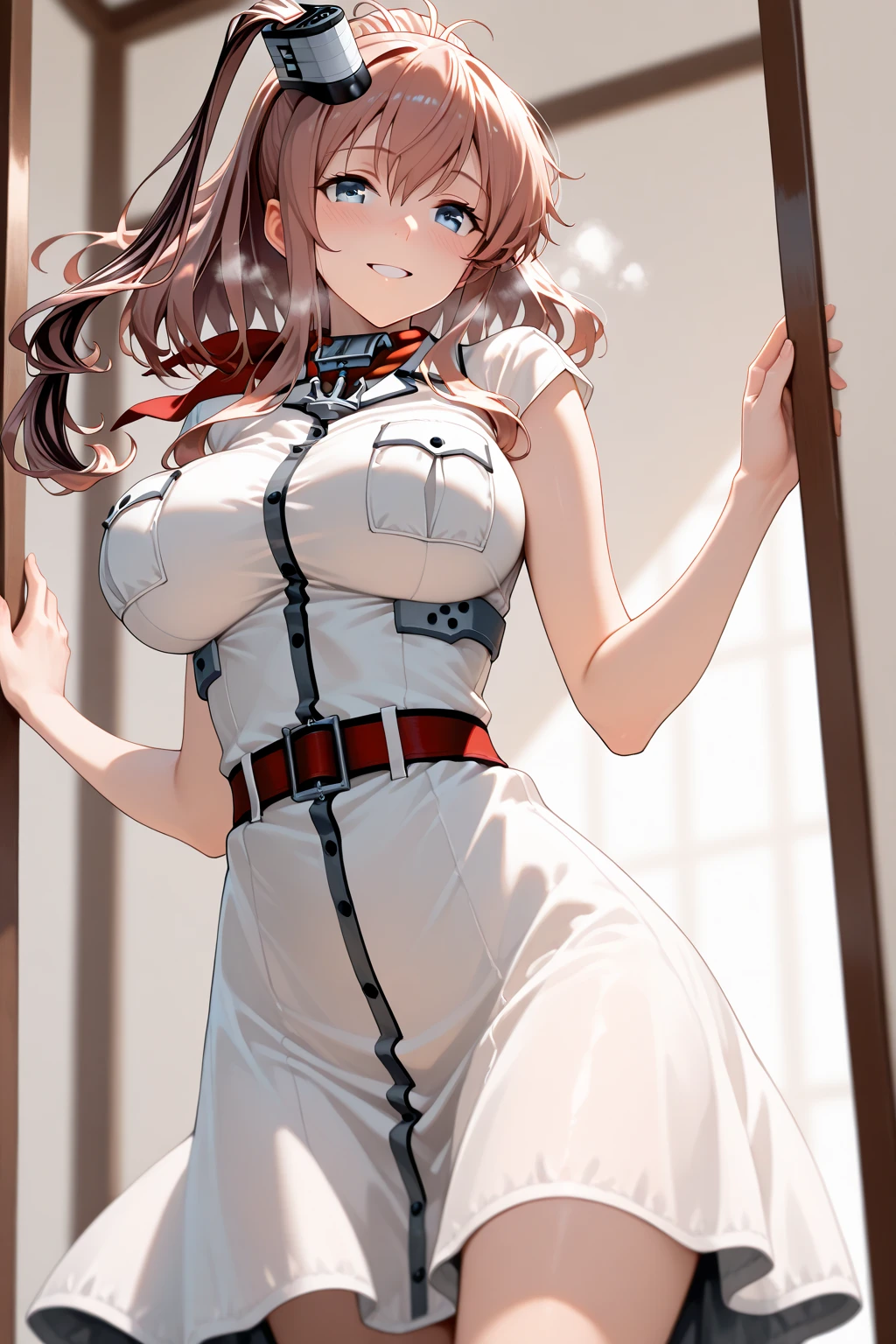 From below,Worried expression,BDBobcat,,Upper Body,smooth,Red leather,Red corset,,collar,Not suitable for working hours,((best quality, 8K, masterpiece: 1.3)), Sharp focus: 1.2, (Layer cutting, Large target: 1.2),Beautiful Women in Perfect Shape: 1.4, Slim abdominal muscles: 1.2, Wet: 1.5, Highly detailed face and skin textures, Delicate eyes, Double eyelids, rope, Bobcat, Studs, Large target, Angry eyes, Sharp eyes, With a whip in his hand