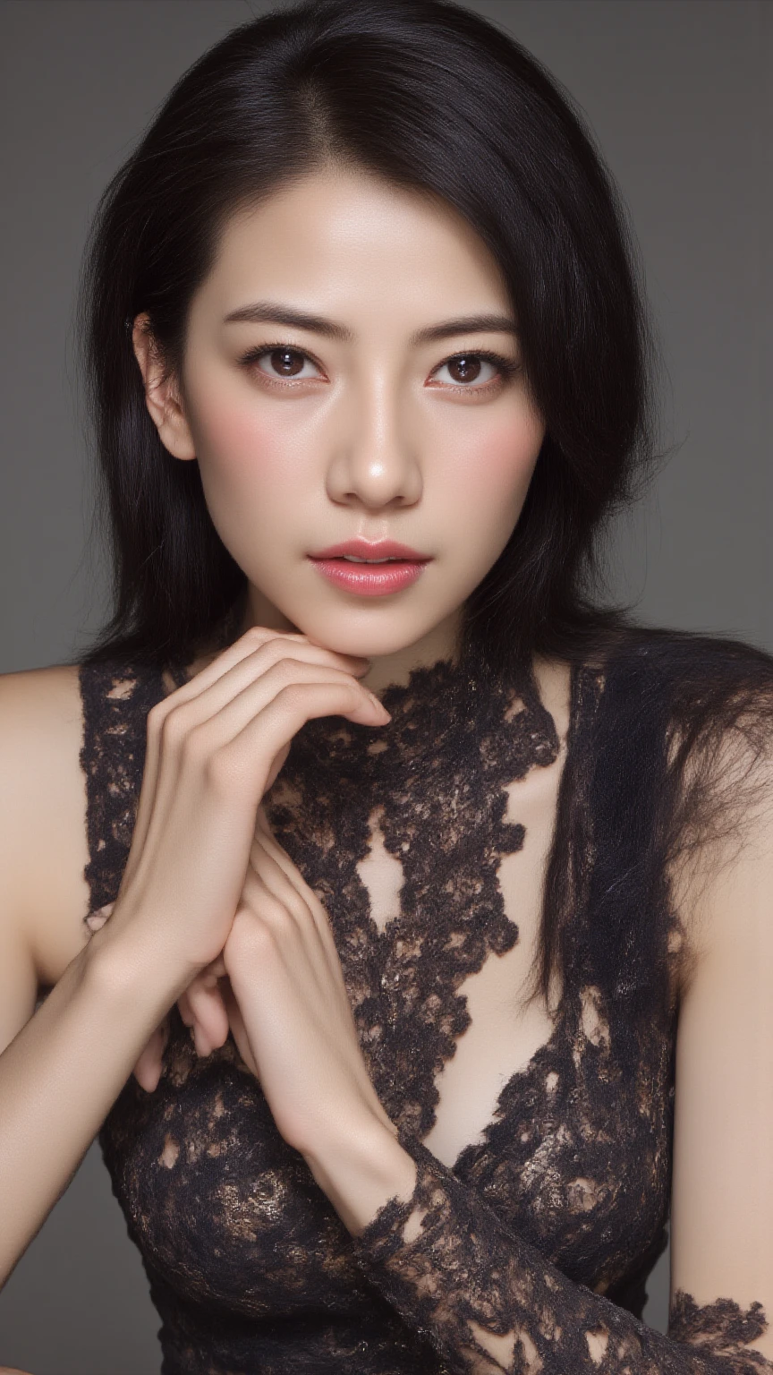 (( & )), ((Big Tits:0.6)), ((Flat Chest:1.6)), ((Closed Eyes)), ((Strapless Colourful  Flat Chest)), , Angry pose, Angry face, (((BUN HAIRSTYLE))), masutepiece, High quality, UHD 45K, Realistic face, Realistic skin feeling , A Japanese Lady, 8 years old, , Very cute and baby-like face, (((FLAT CHEST))), (MATRIX WORLD), ((look In front  at the camera and SADNESS)), ((())), (((CUTE GIRL))), ((PEACH PASTEL LIPS))