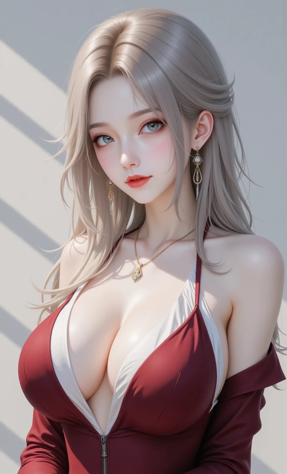 Highest quality, masterpiece, Girl in a dark room, Glamour、Glow around the face, close, Crazy laughter:1.2, Roll your eyes、Bloodshot eyes:1.5、??????、??????、Dark Eyes、Fat sweat、tears、scream、scream、fear、It was scary、??????、Yamato from One Piece, Beautiful Face, ?????????????, Abdominal muscles, White kimono, Red long skirt, Gray Hair, Long ponytail, horn, Snake pupil,、8k、RAW Photos、Beautiful woman(Highly detailed skin:1.2)、((Very cute woman with bold side splits、Bold thigh lift))、((Wearing a white silk swooping ??????????:1.5))、picture、masterpiece、Highest quality、Dark Gray Background、1 A girl with blue eyes and beautiful light red hair、Big ???、Full and soft ???????、Beautiful Caucasian woman with white skin、 Various poses、((???????????:1.4))、((Very soft ???????))、Ultra detailed face、Detailed eyes。In a crowded station、(((she's soaking wet)))。