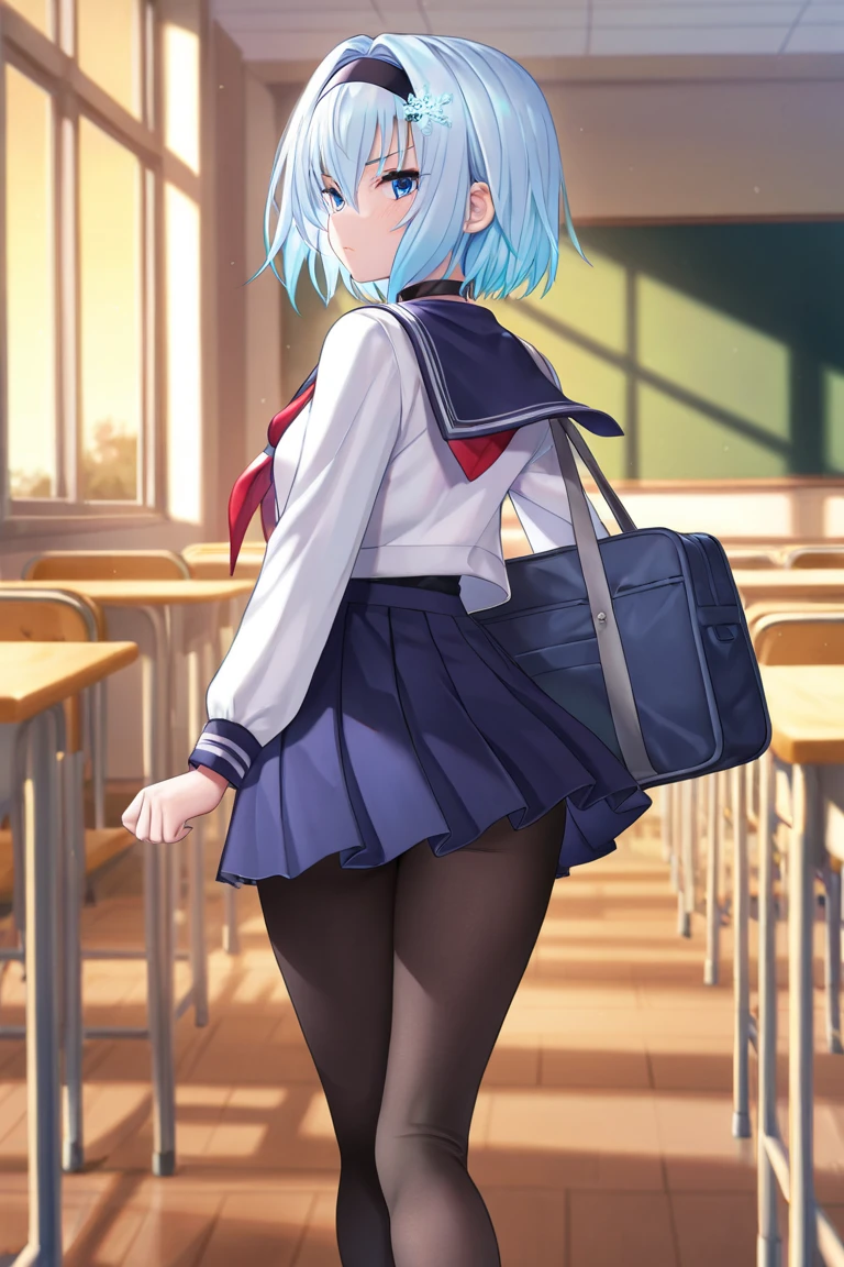 ultra-absurdres-Top quality by artist God, ultra-detailed, high resolution, anime moe artstyle, best anime 8k konachan wallpaper, pixiv contest winner, pool:2810, perfect ,break, 1girl, (Please draw a girl walking sleepily to school alone. )break,(Solo,little female, 13-year-old:1.3),Full limbs, complete fingers,a junior high school student, (very short hair), short cut, flat , , small , small black eyes, beautiful detailed eyes, well-proportioned iris and pupils, expressive eyes, highres detailed hair, soft expression, salor school_uniform, sailor collar, serahuku, bow, pleated skirt,(Detailed Lighting), (Detailed background), in the School commute route. break,super detailed skin, Best cinematic lighting powered by famous artist, 8k,beauty illustration,photoshop_(medium),very aesthetic,break,((artist:wa_(genryusui) )), artist:clamp ,artist:carnelian ,artist:kantoku ,
