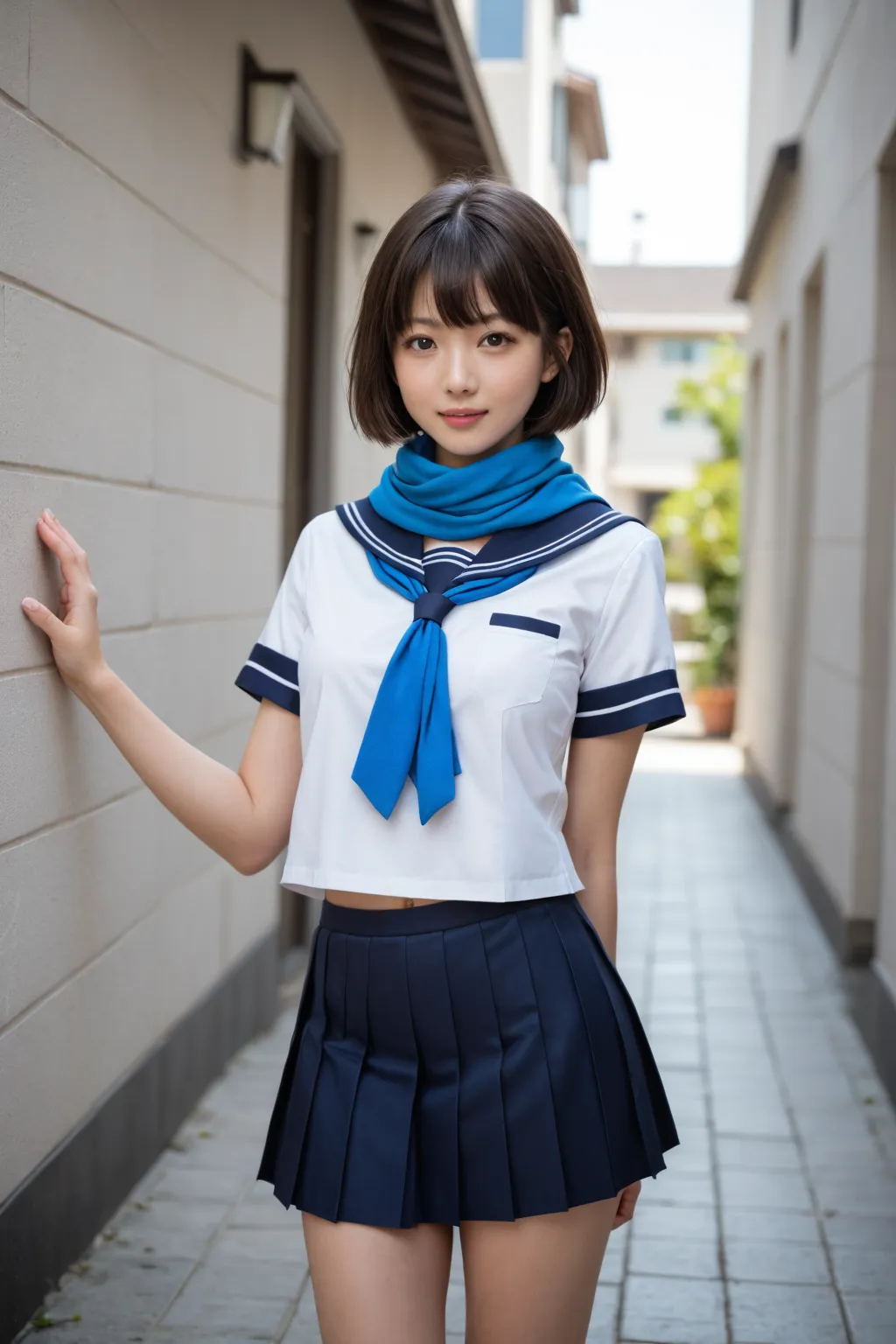 高精度制服美少女生成